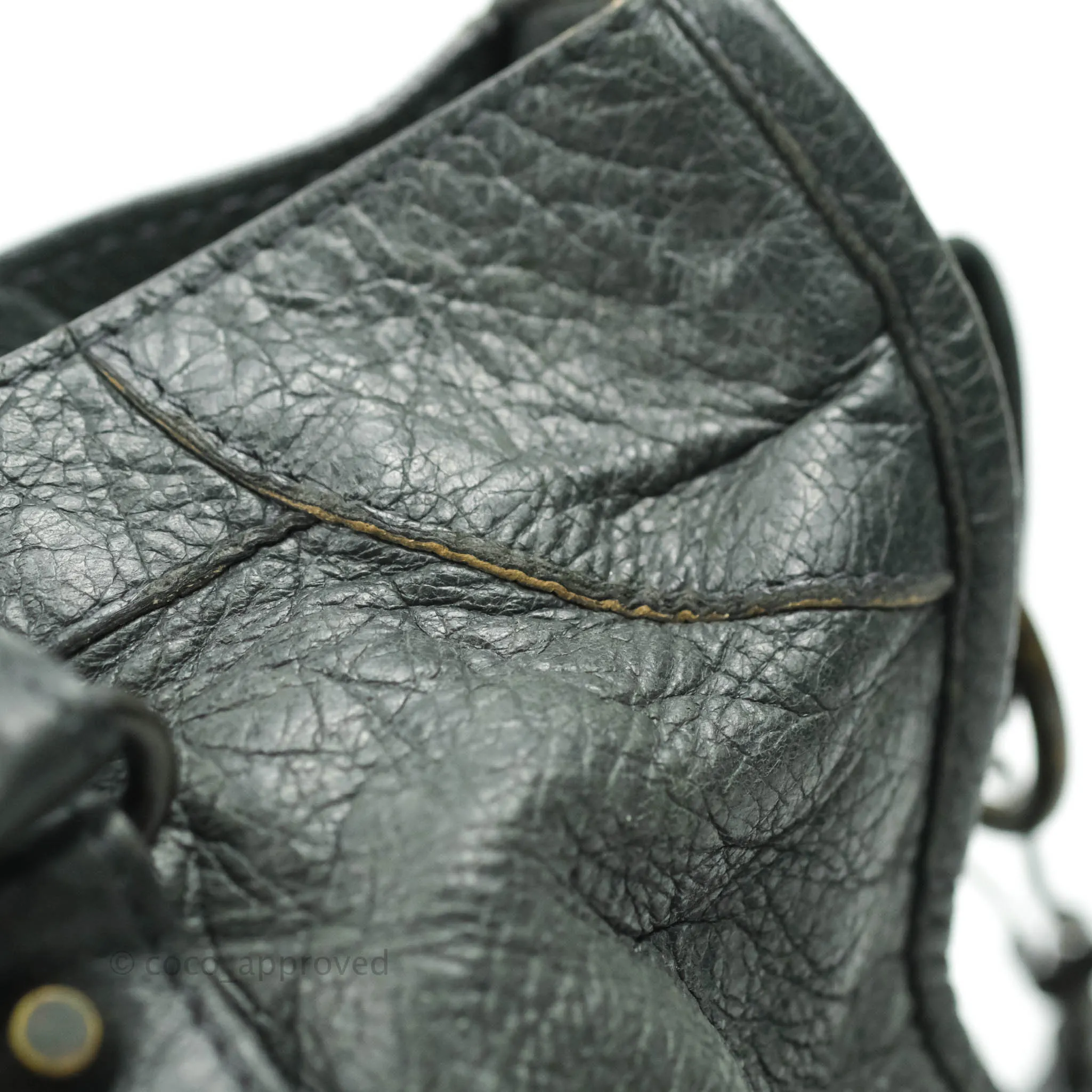 Balenciaga Classic City Bag Dark Grey Calfskin Ruthenium Hardware