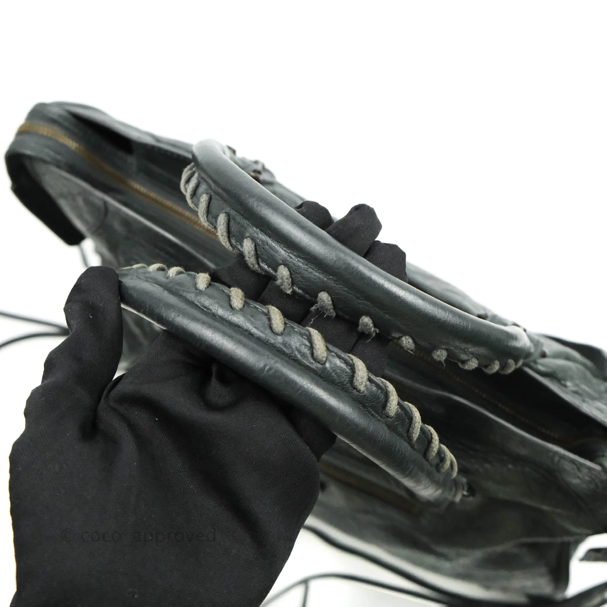 Balenciaga Classic City Bag Dark Grey Calfskin Ruthenium Hardware