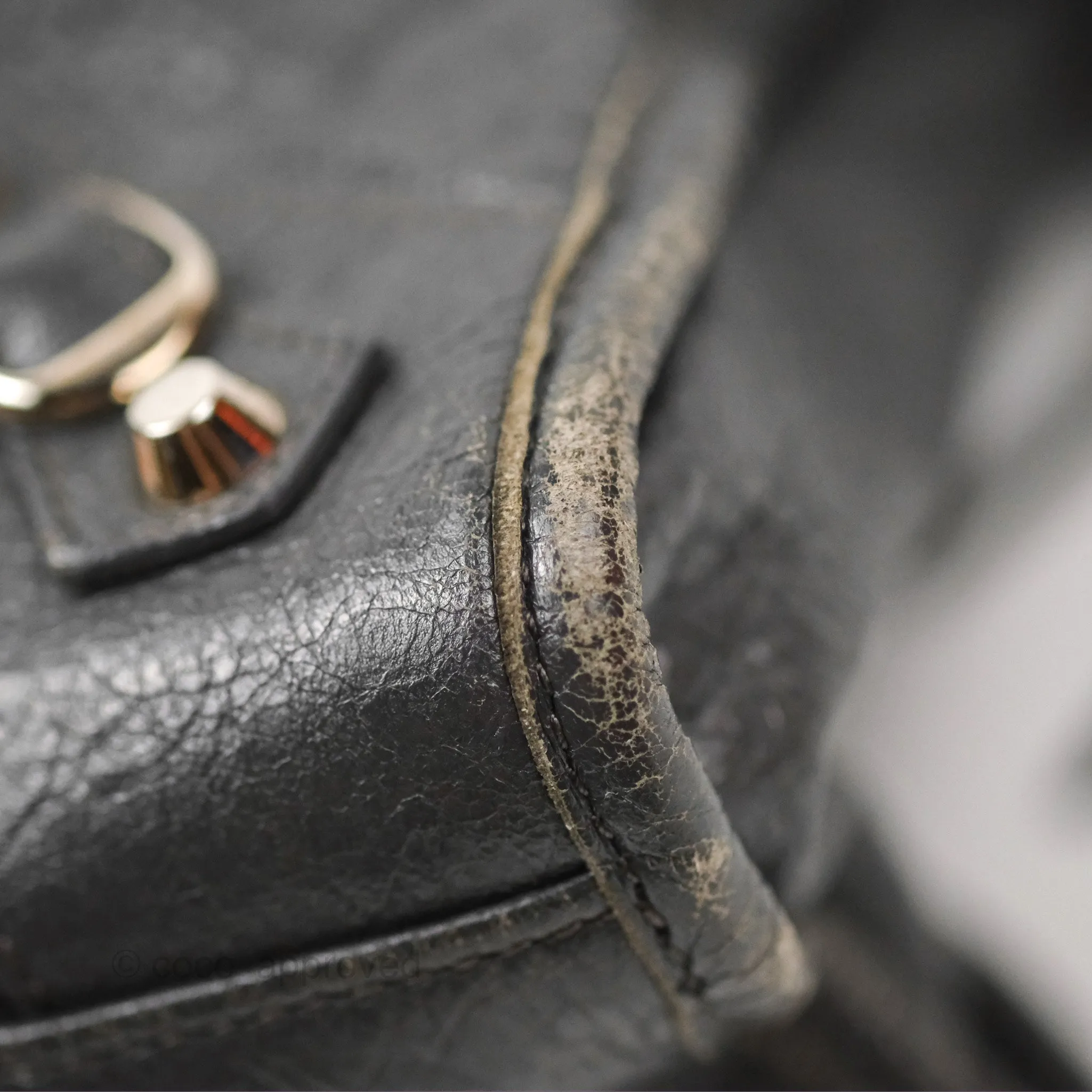 Balenciaga Classic City Bag Dark Grey Calfskin Silver Hardware