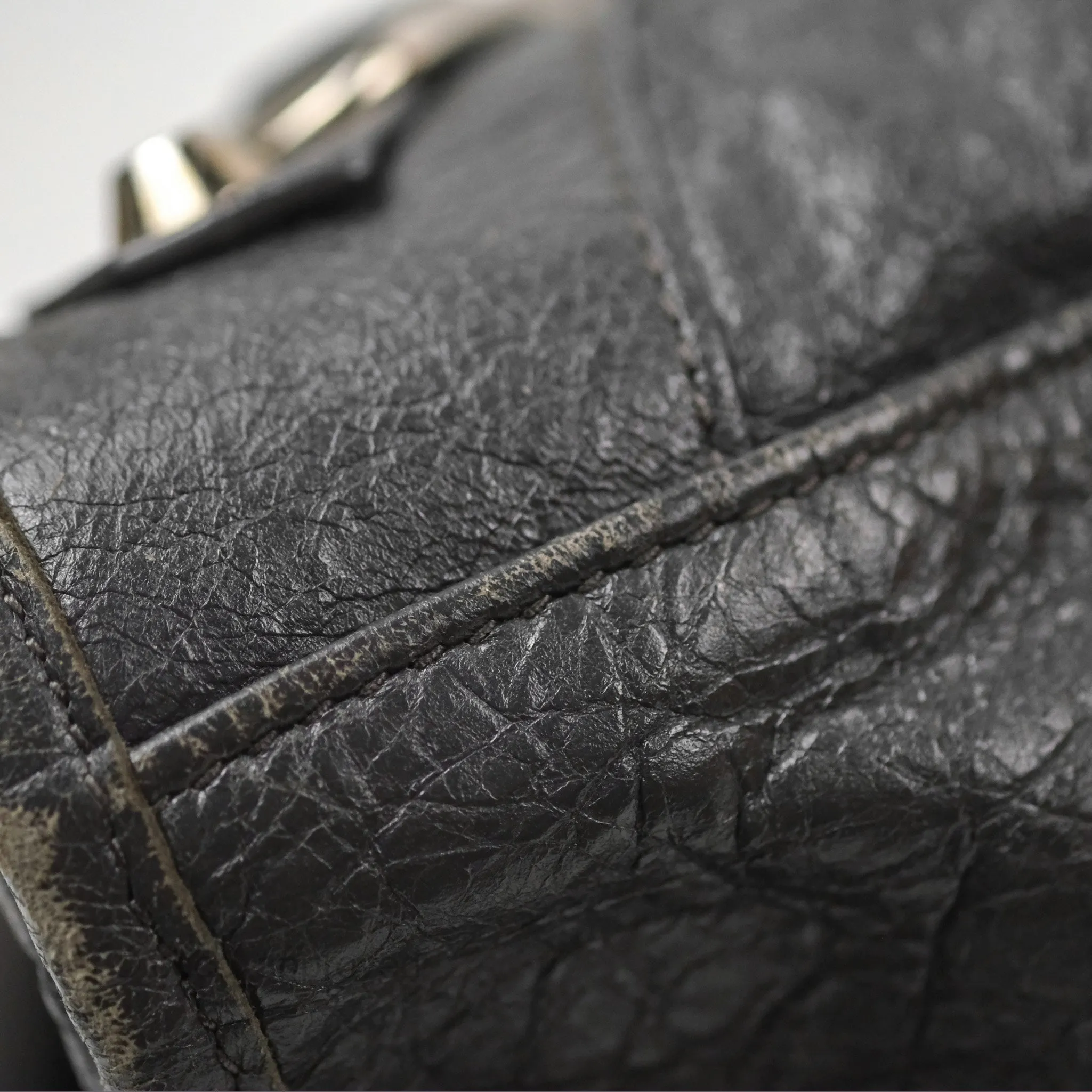Balenciaga Classic City Bag Dark Grey Calfskin Silver Hardware