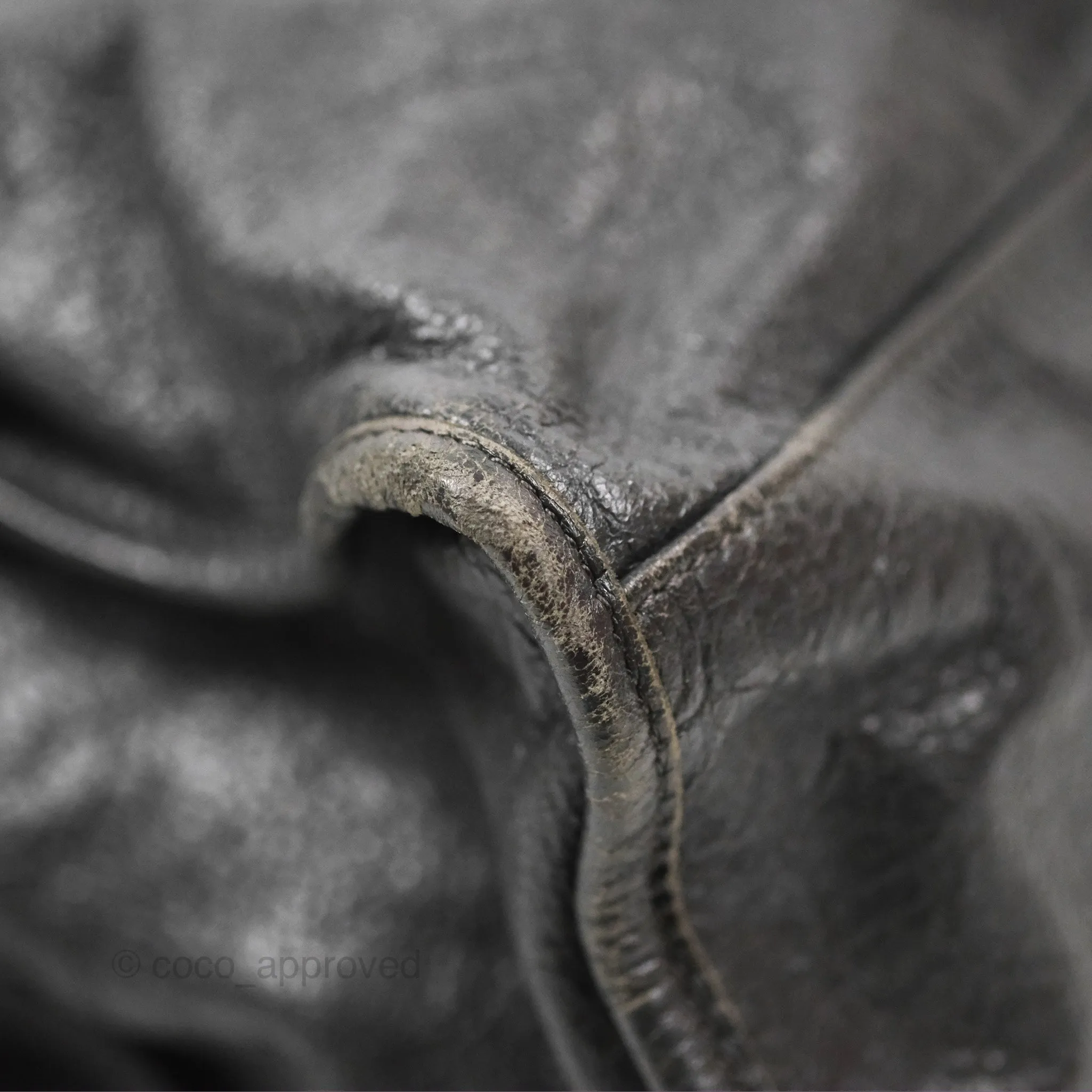 Balenciaga Classic City Bag Dark Grey Calfskin Silver Hardware