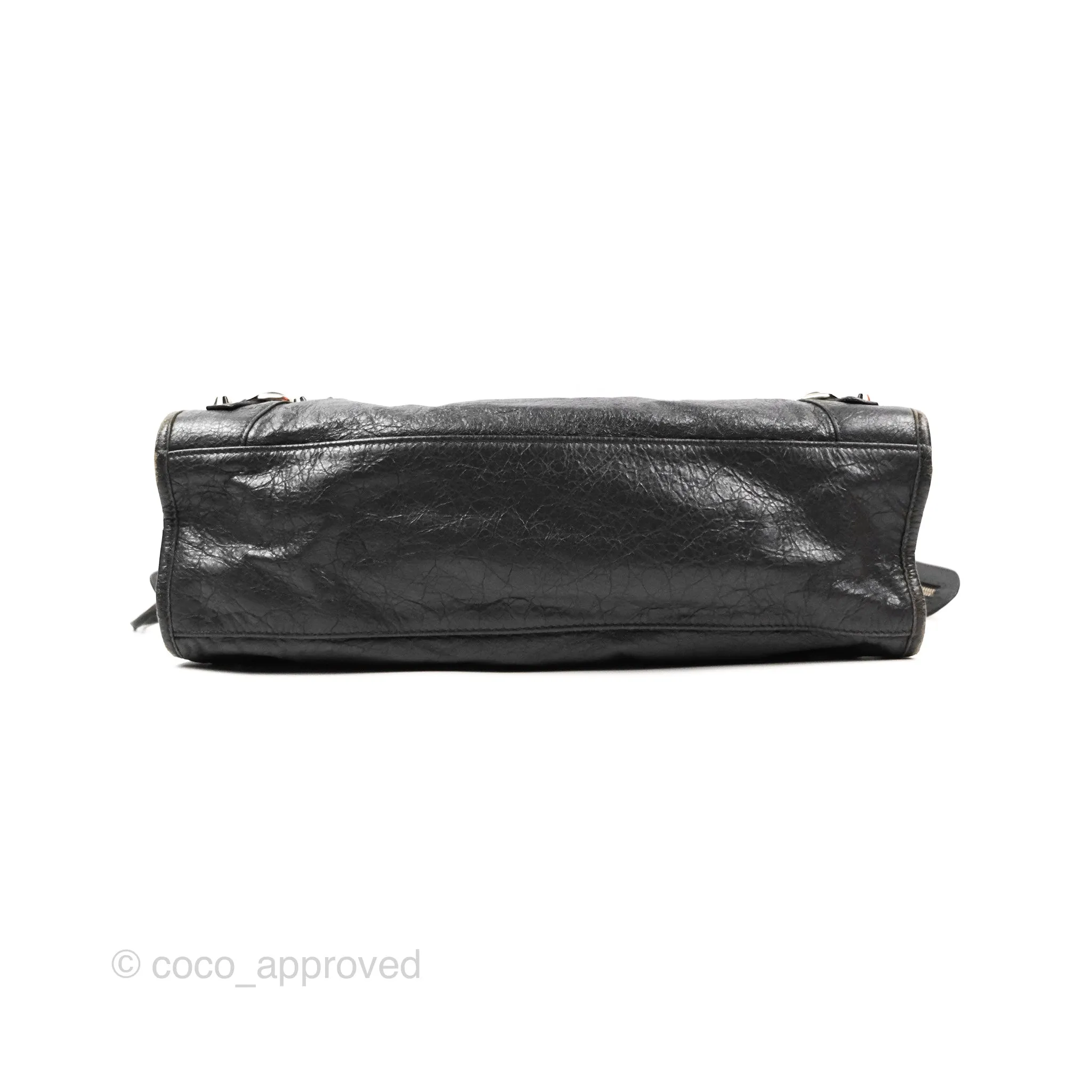 Balenciaga Classic City Bag Dark Grey Calfskin Silver Hardware