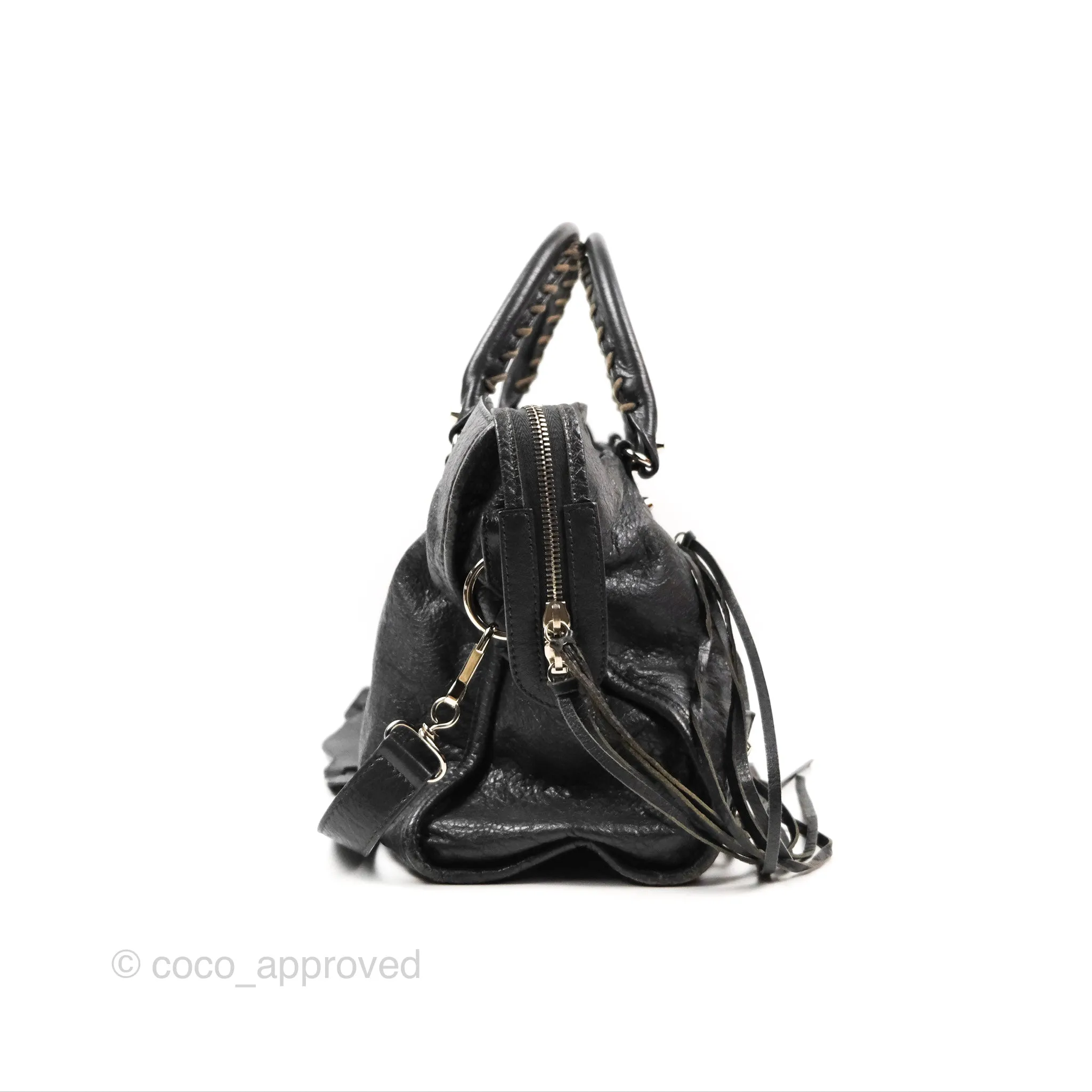 Balenciaga Classic City Bag Dark Grey Calfskin Silver Hardware