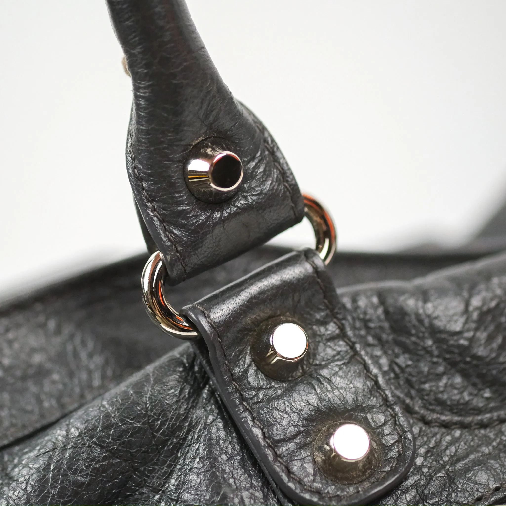 Balenciaga Classic City Bag Dark Grey Calfskin Silver Hardware