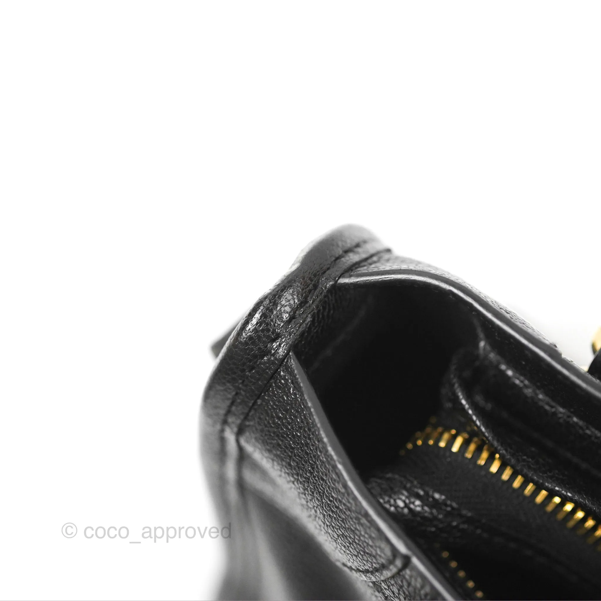 Balenciaga Classic Mini City Bag Black Grained Calfskin Gold Hardware