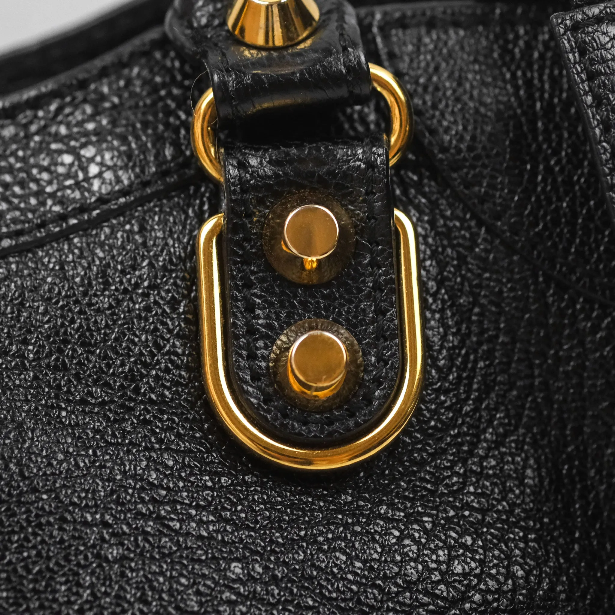 Balenciaga Classic Mini City Bag Black Grained Calfskin Gold Hardware