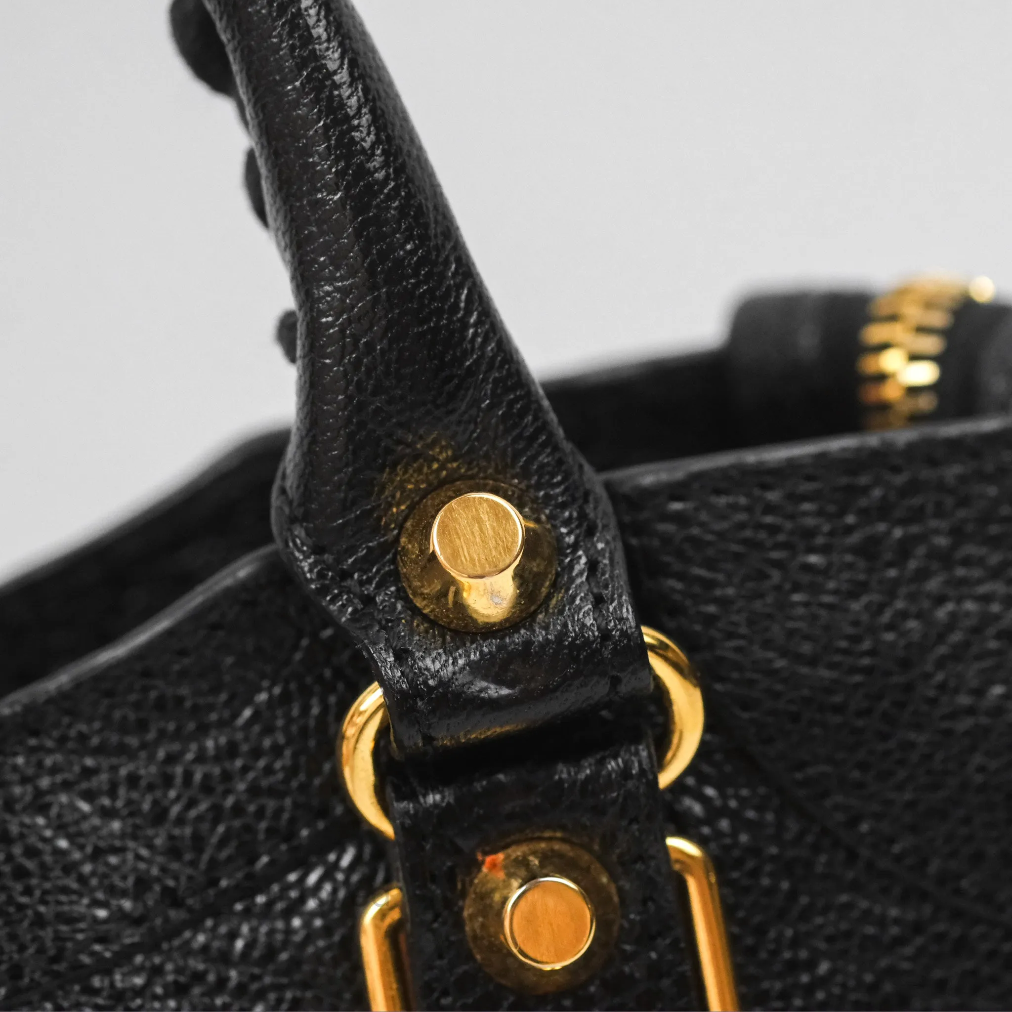 Balenciaga Classic Mini City Bag Black Grained Calfskin Gold Hardware