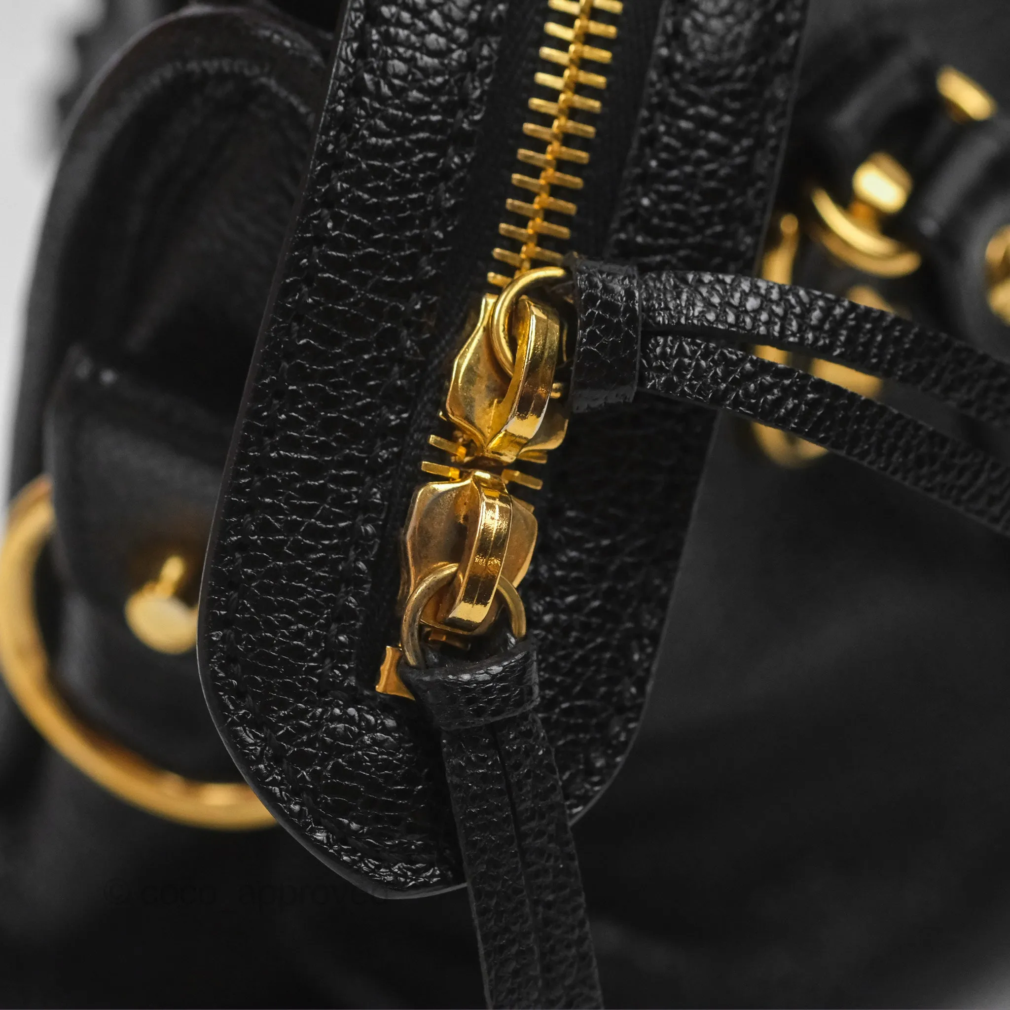 Balenciaga Classic Mini City Bag Black Grained Calfskin Gold Hardware