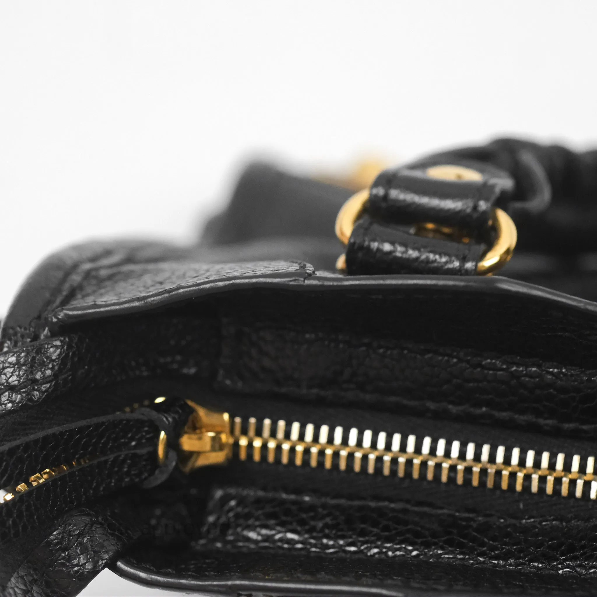 Balenciaga Classic Mini City Bag Black Grained Calfskin Gold Hardware