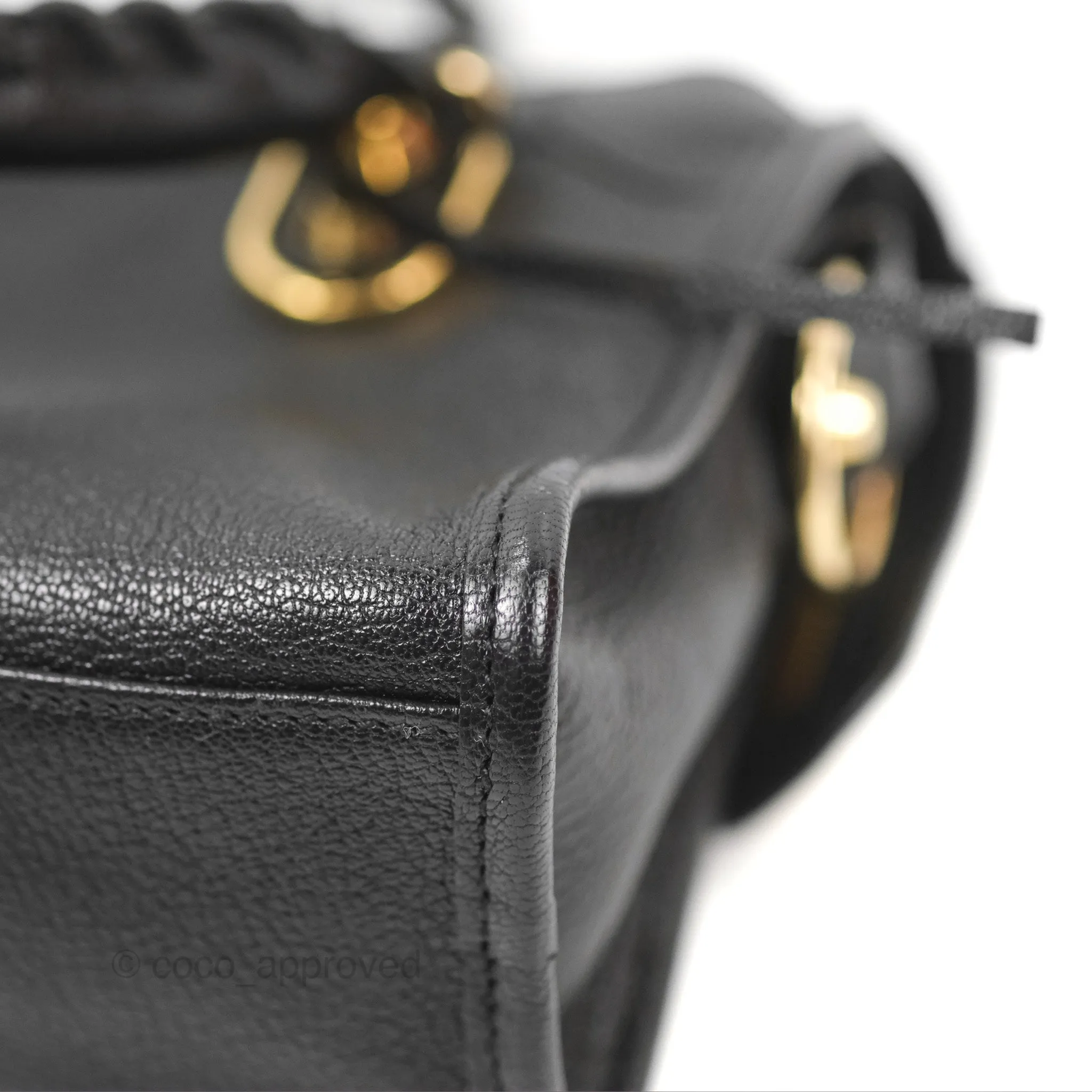 Balenciaga Classic Mini City Bag Black Grained Calfskin Gold Hardware