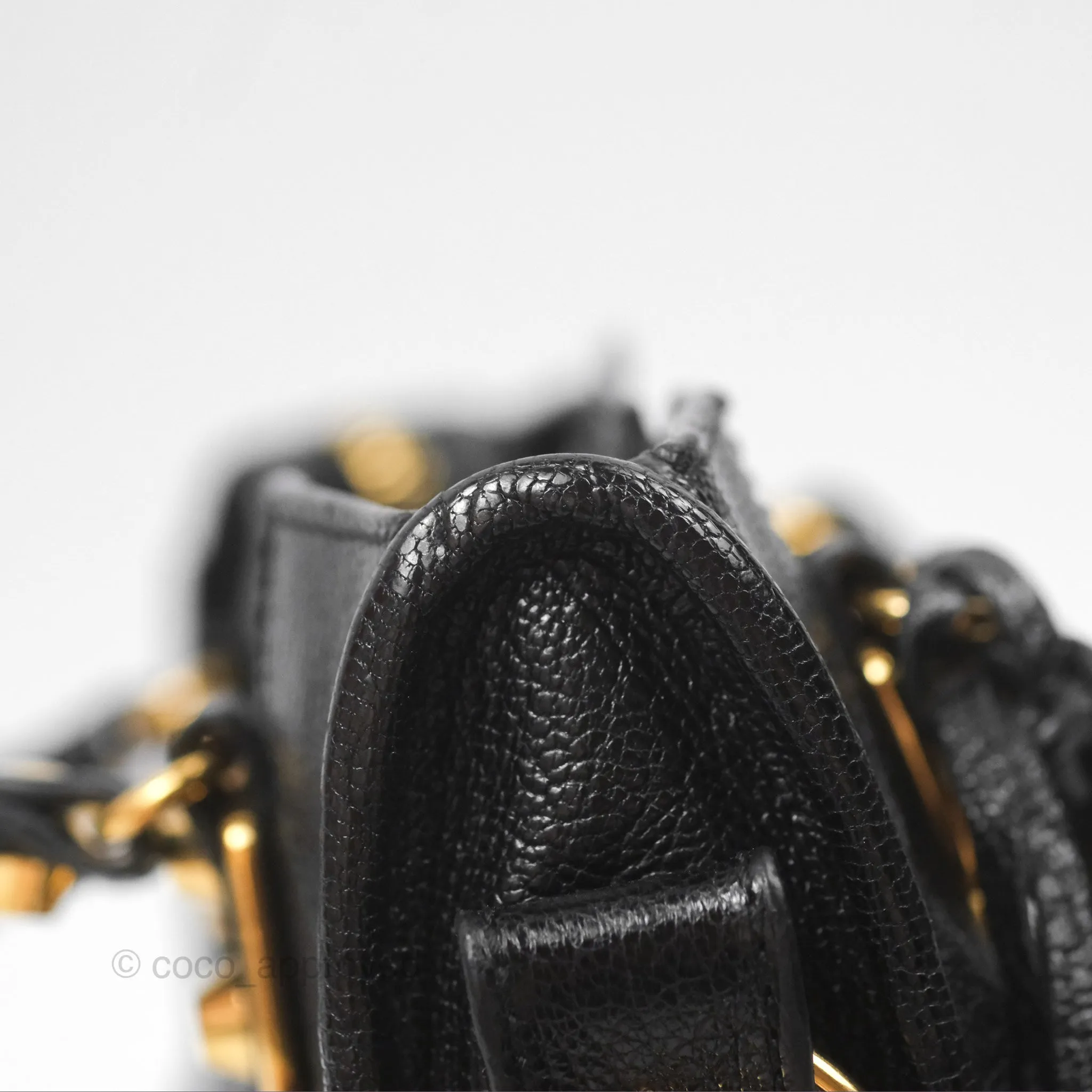 Balenciaga Classic Mini City Bag Black Grained Calfskin Gold Hardware