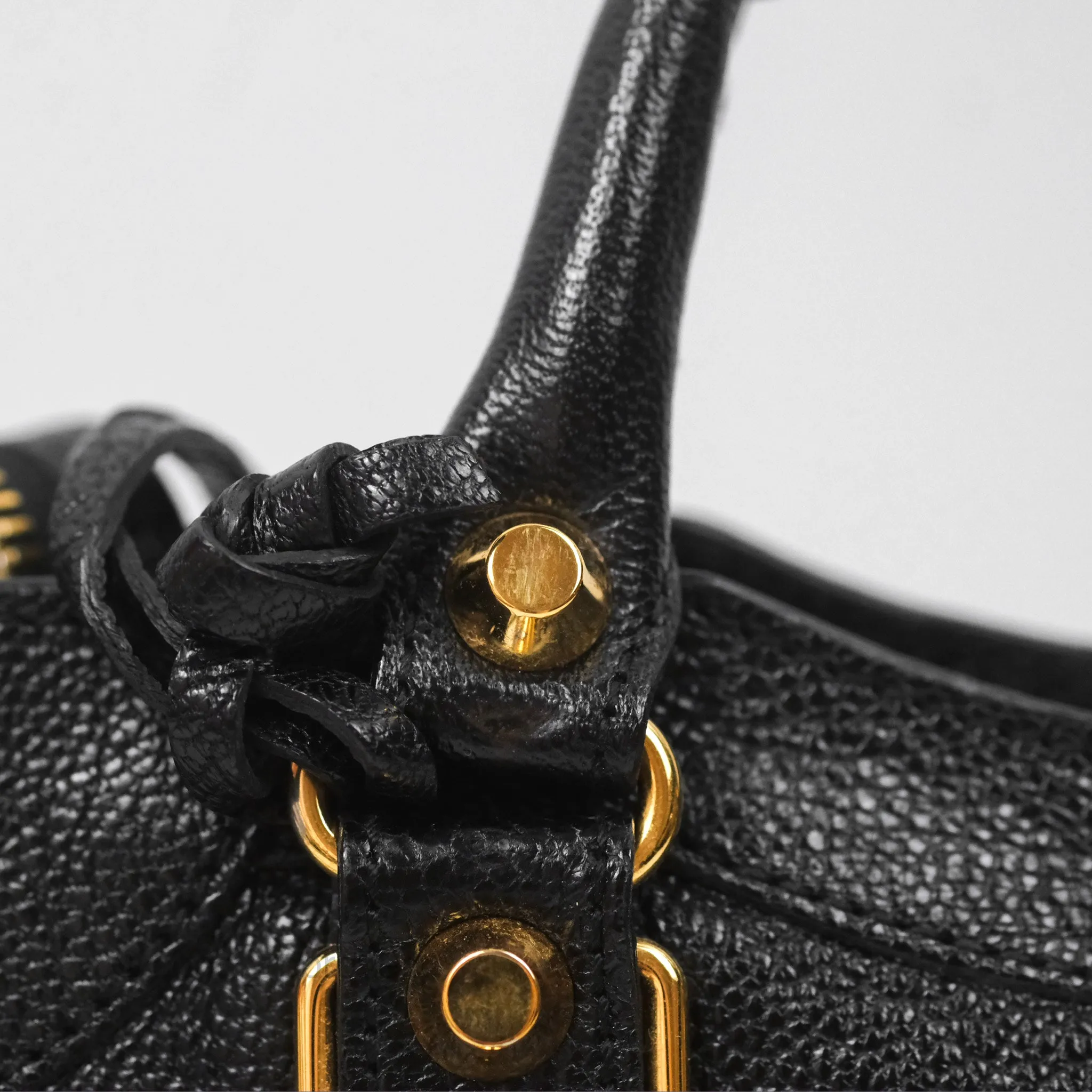 Balenciaga Classic Mini City Bag Black Grained Calfskin Gold Hardware