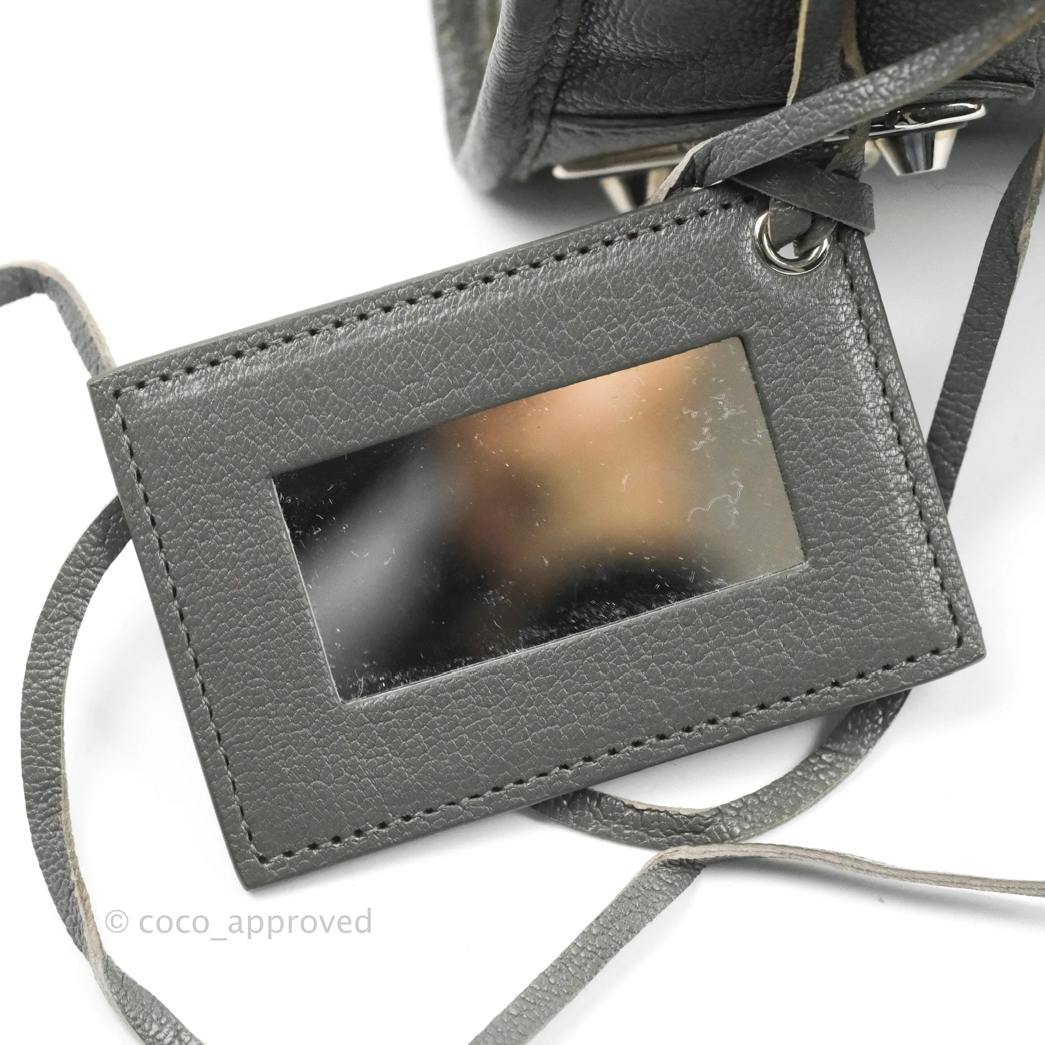 Balenciaga Classic Mini City Bag Grey Aged Calfskin Silver Hardware