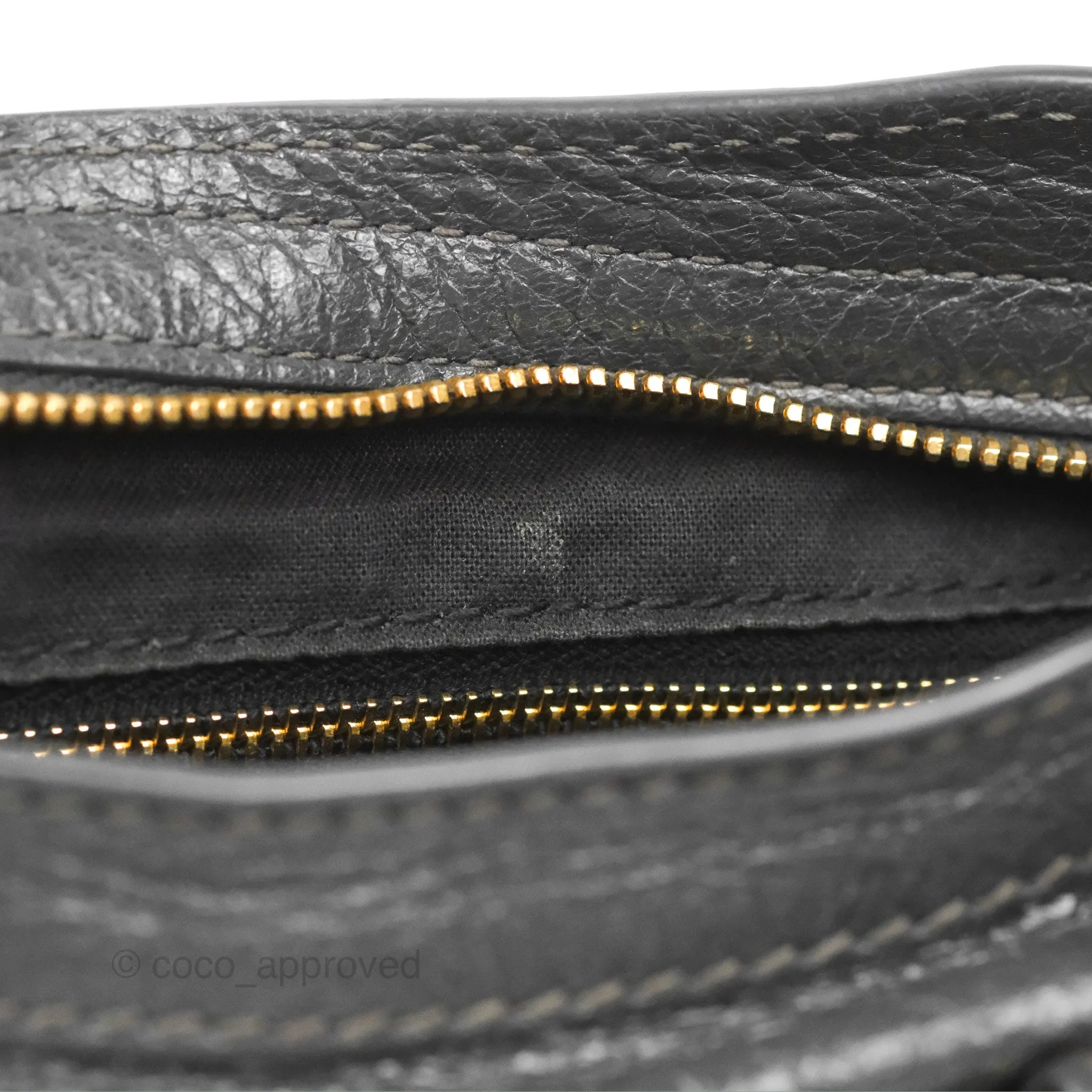 Balenciaga Classic Small City Bag Dark Grey Aged Calfskin Gold Hardware