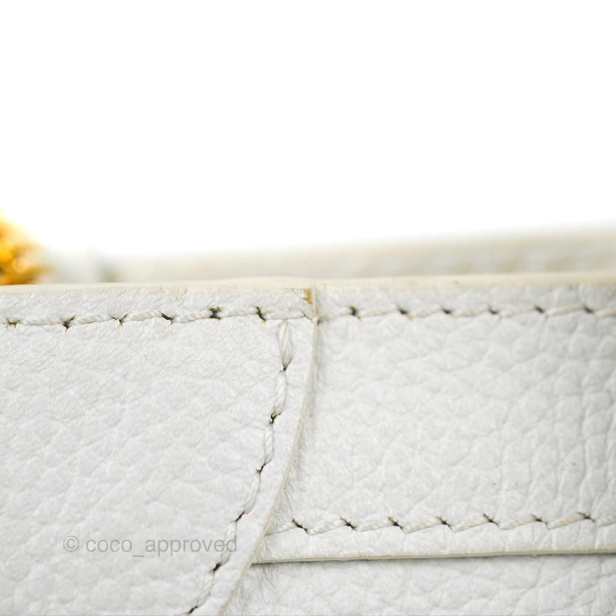 Balenciaga Classic Small City Bag White Aged Calfskin Gold Hardware