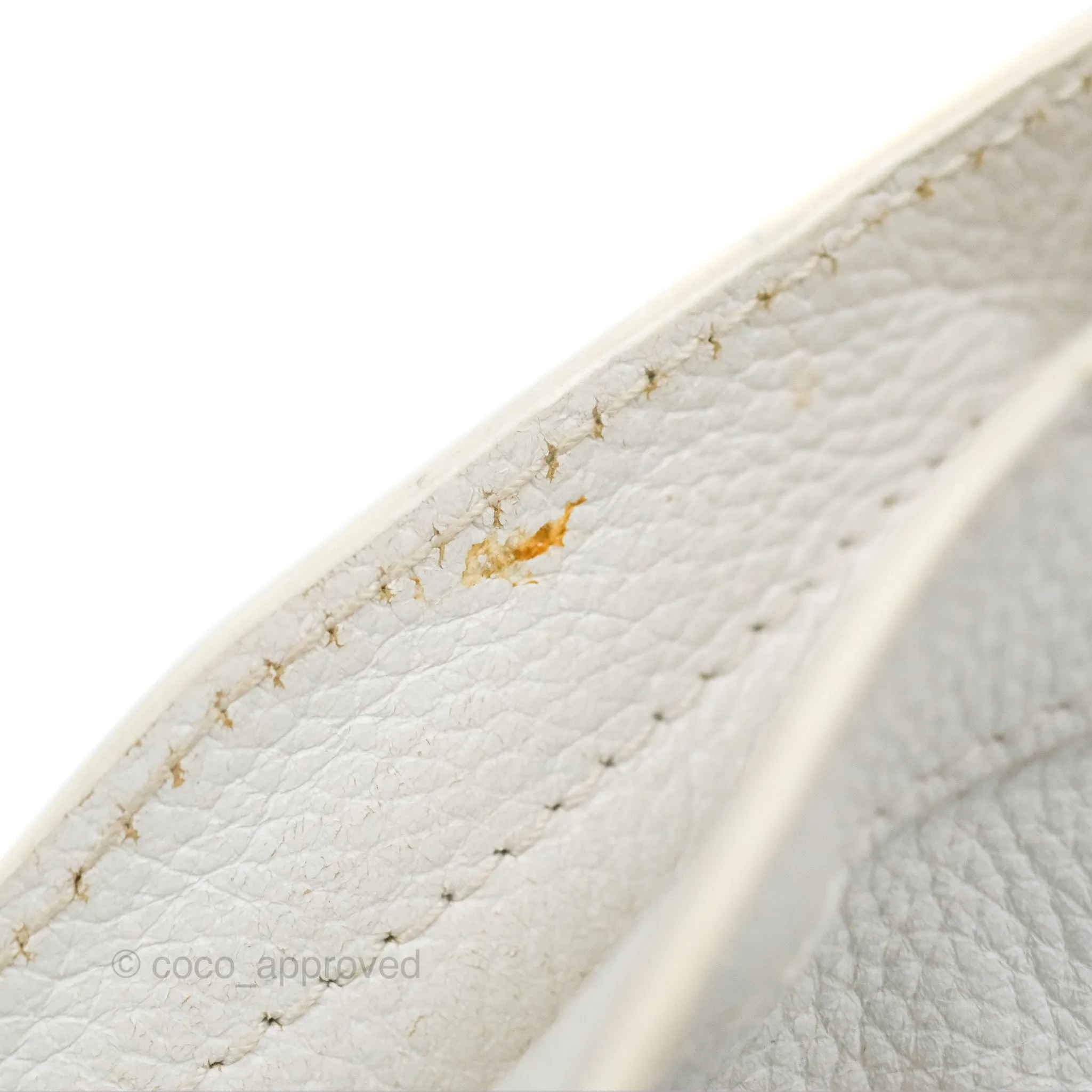 Balenciaga Classic Small City Bag White Aged Calfskin Gold Hardware