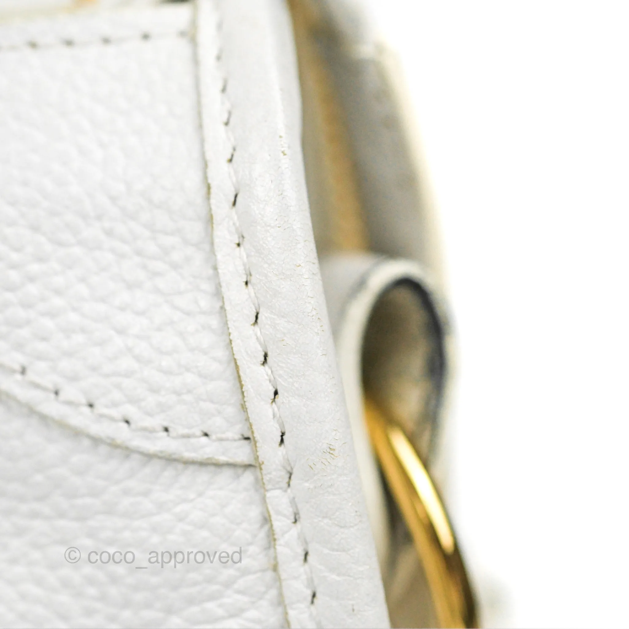Balenciaga Classic Small City Bag White Aged Calfskin Gold Hardware