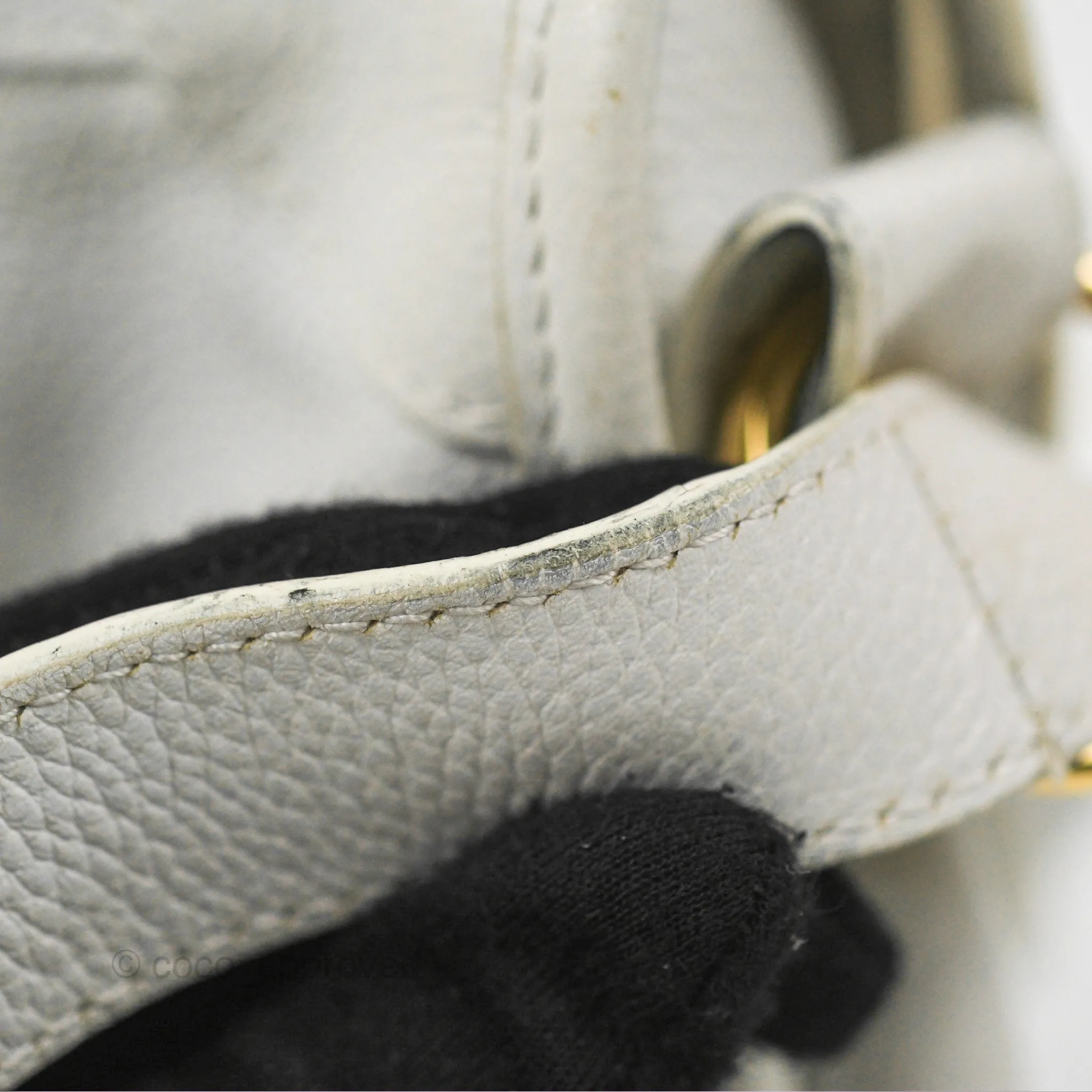 Balenciaga Classic Small City Bag White Aged Calfskin Gold Hardware
