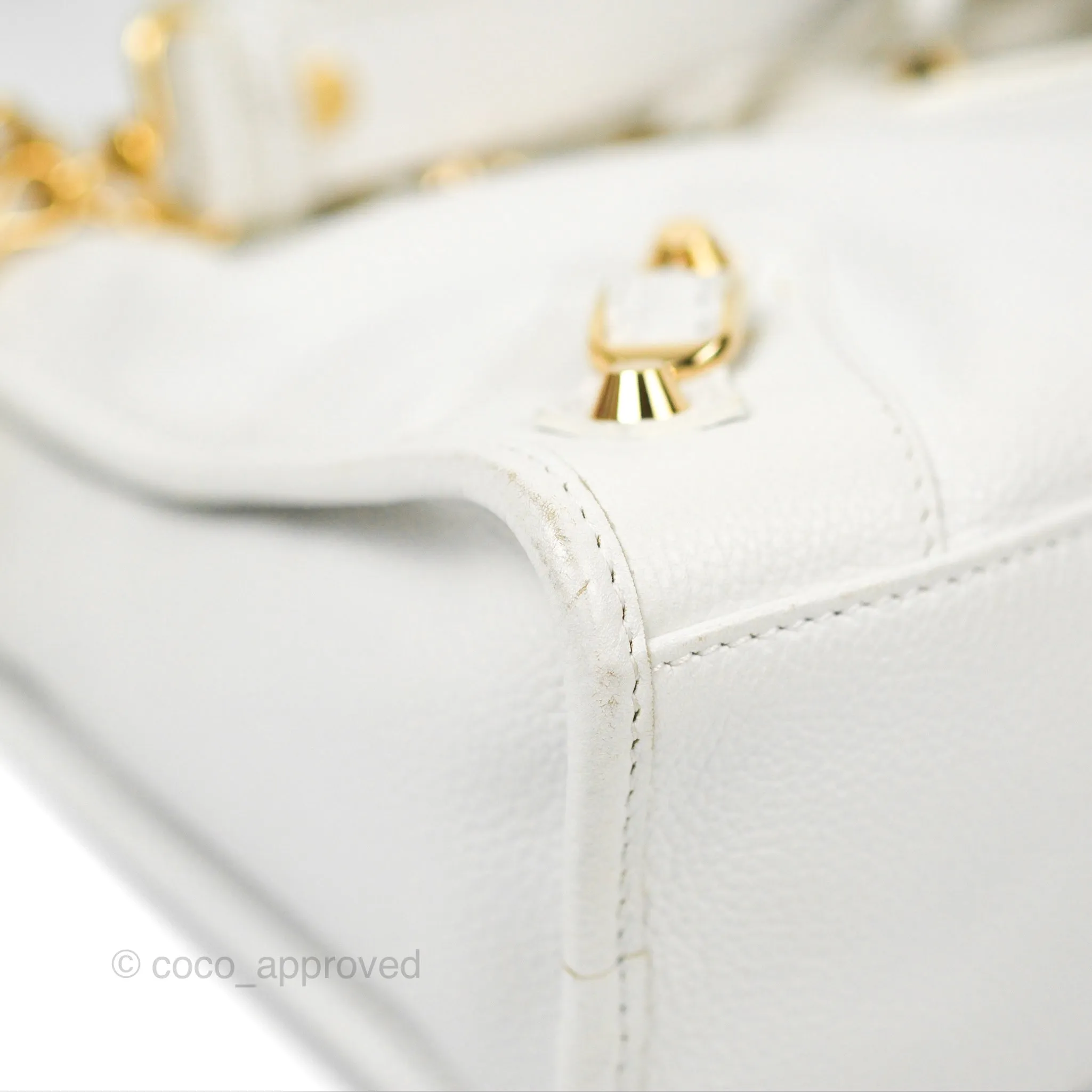 Balenciaga Classic Small City Bag White Aged Calfskin Gold Hardware