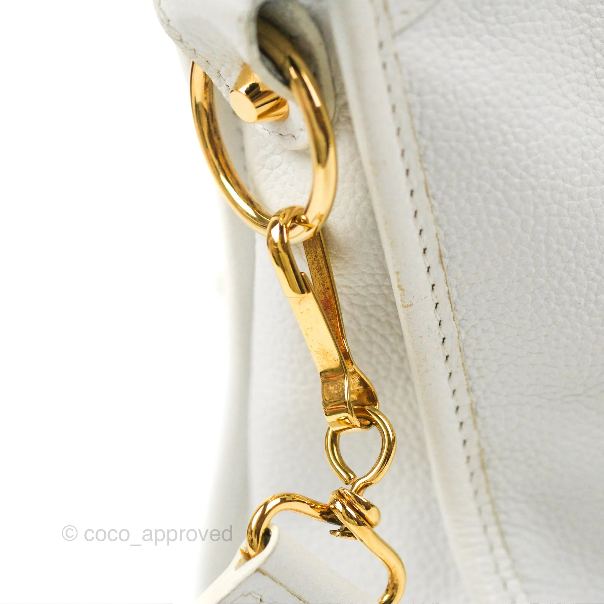 Balenciaga Classic Small City Bag White Aged Calfskin Gold Hardware