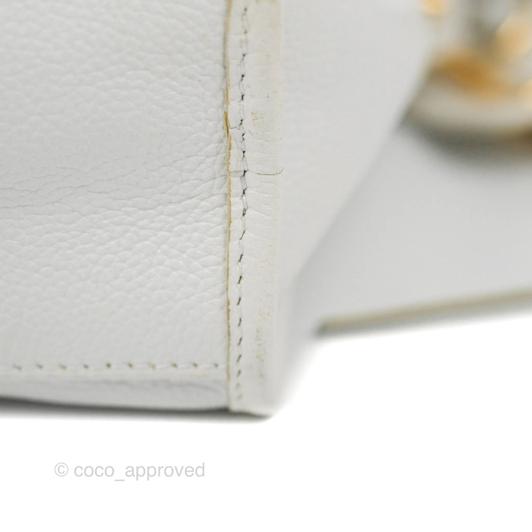 Balenciaga Classic Small City Bag White Aged Calfskin Gold Hardware