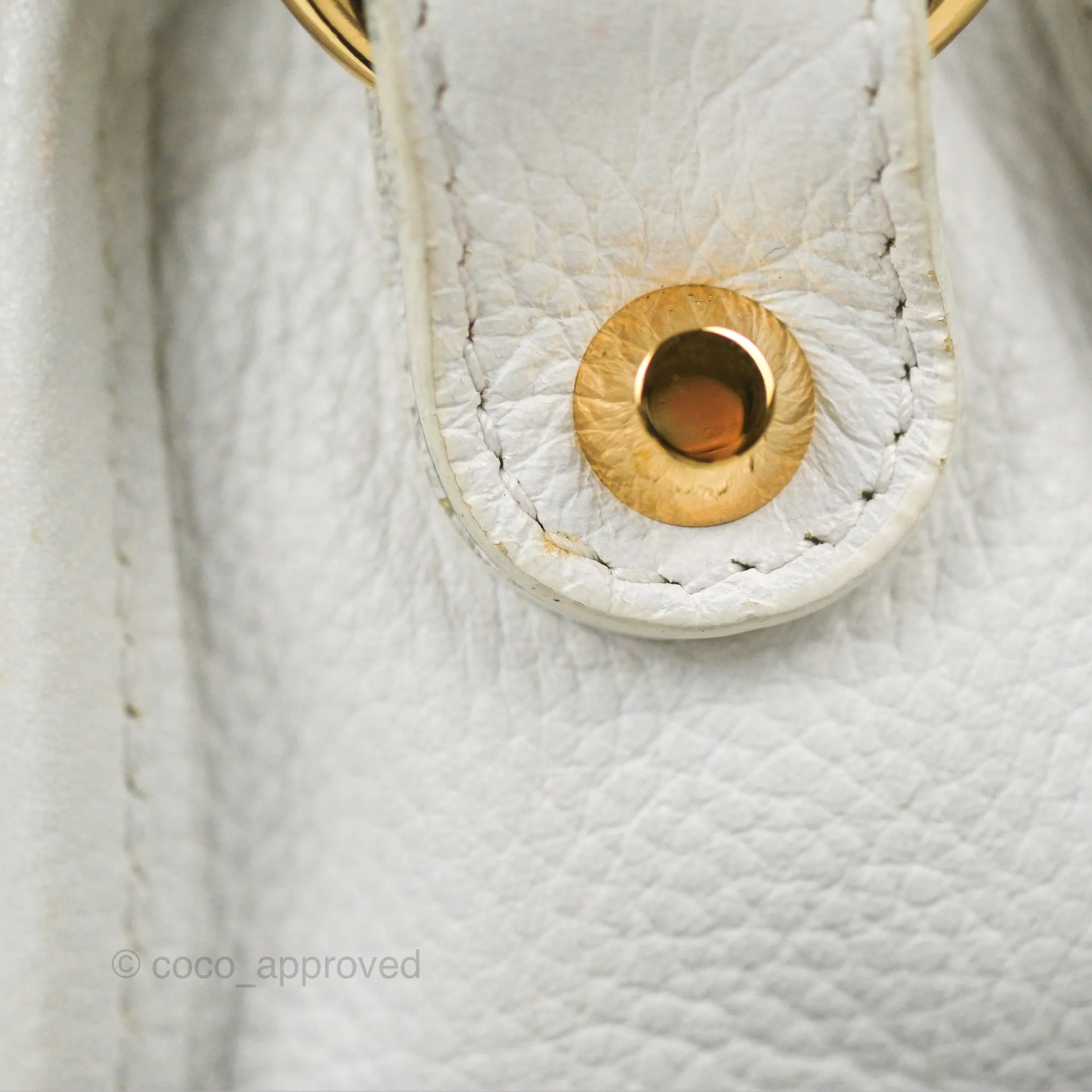 Balenciaga Classic Small City Bag White Aged Calfskin Gold Hardware