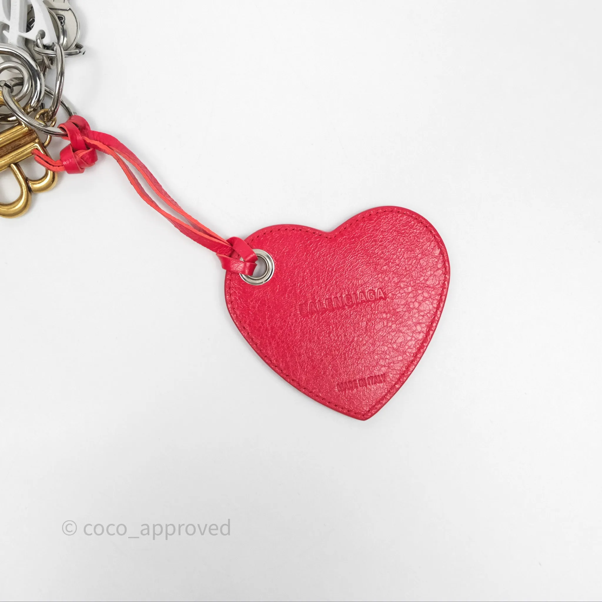 Balenciaga Heart / Lock / Keys Bag Charm