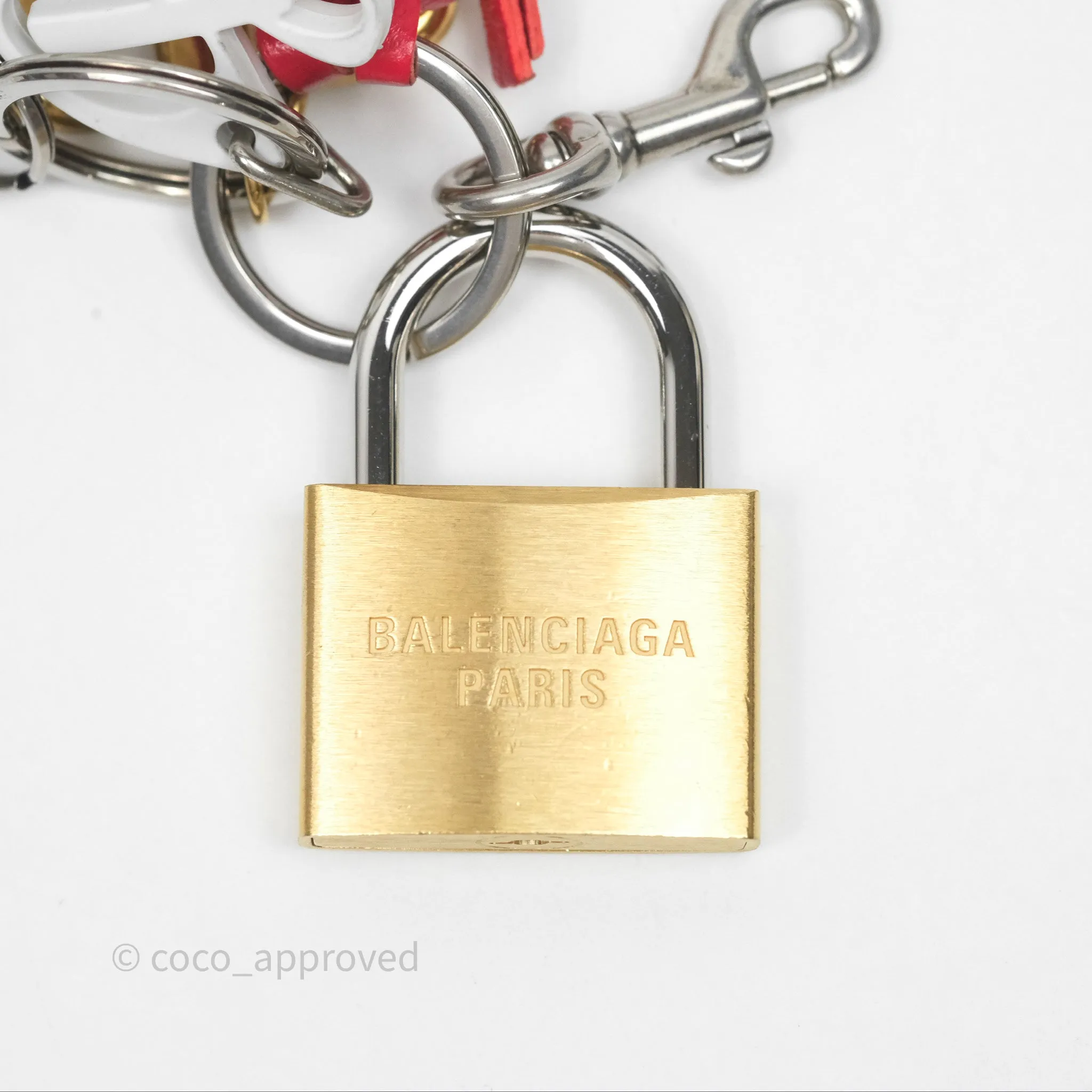 Balenciaga Heart / Lock / Keys Bag Charm