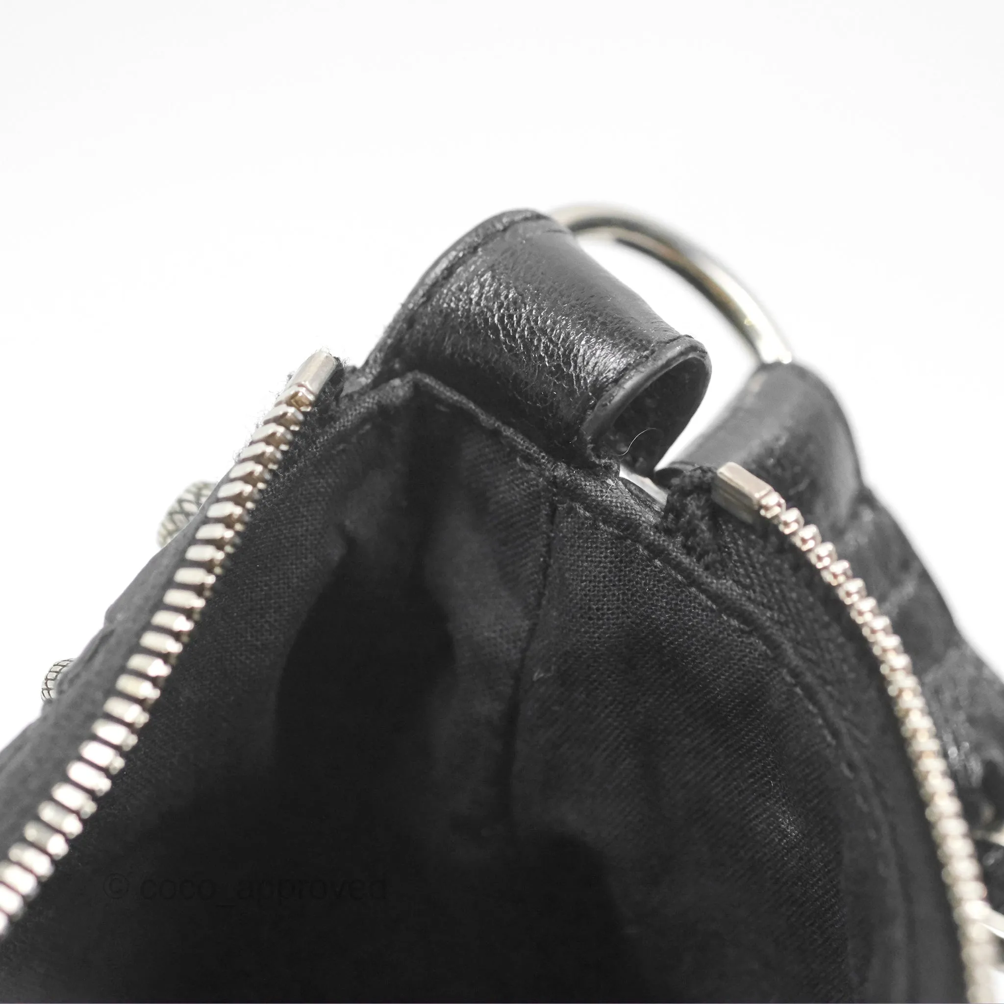 Balenciaga Le Cagole Shoulder Bag Black Aged Calfskin Silver Hardware