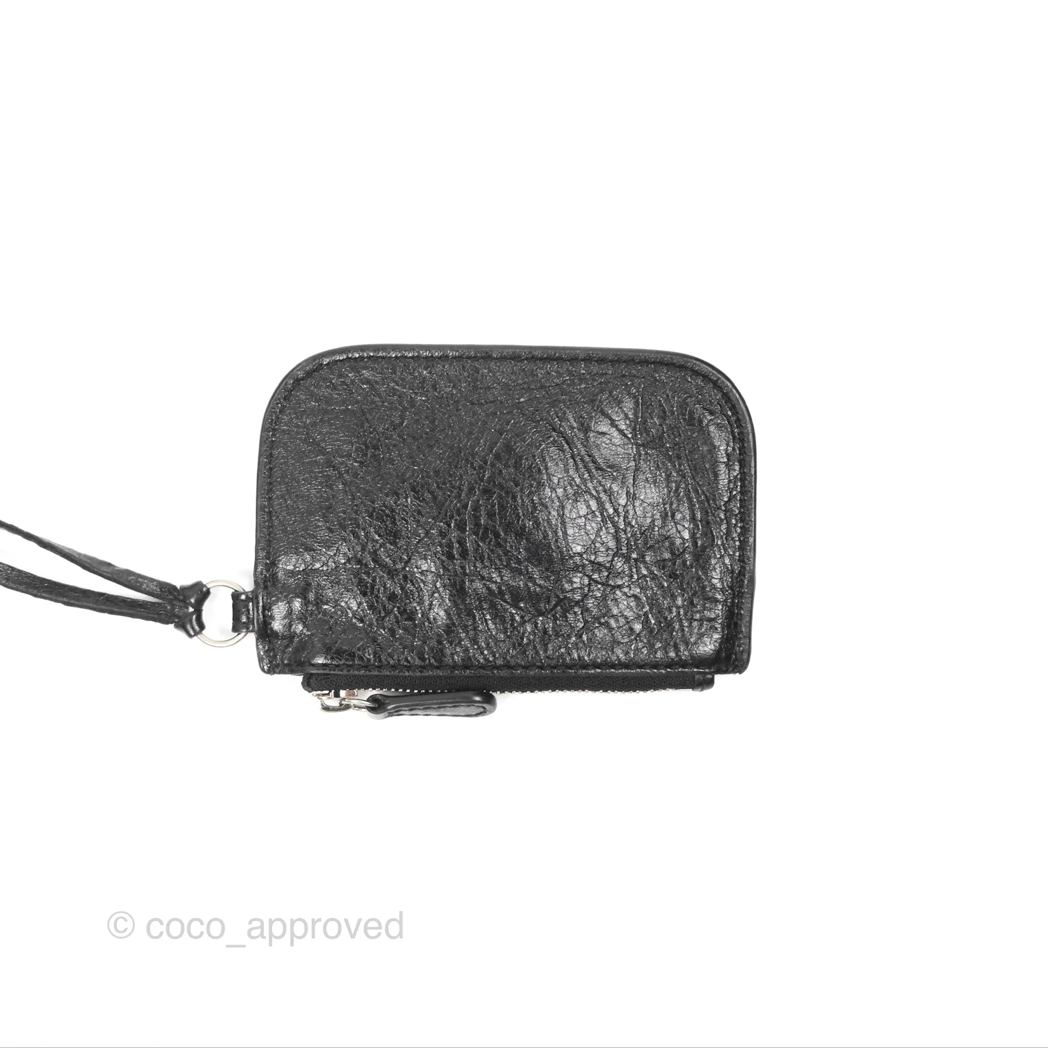 Balenciaga Le Cagole Shoulder Bag Black Aged Calfskin Silver Hardware
