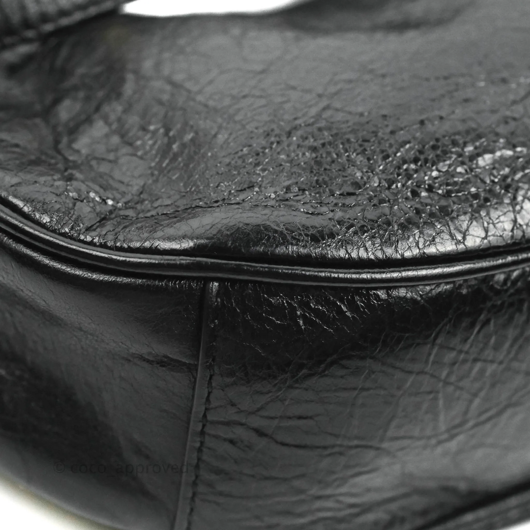 Balenciaga Le Cagole Shoulder Bag Black Calfskin Gold Hardware