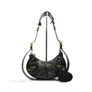 Balenciaga Le Cagole Shoulder Bag Black Calfskin Gold Hardware