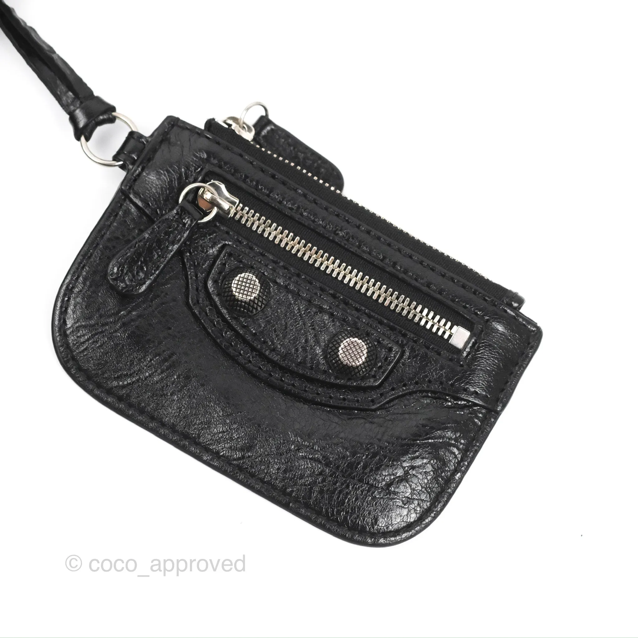 Balenciaga Le Cagole Shoulder Bag Black Calfskin Silver Hardware