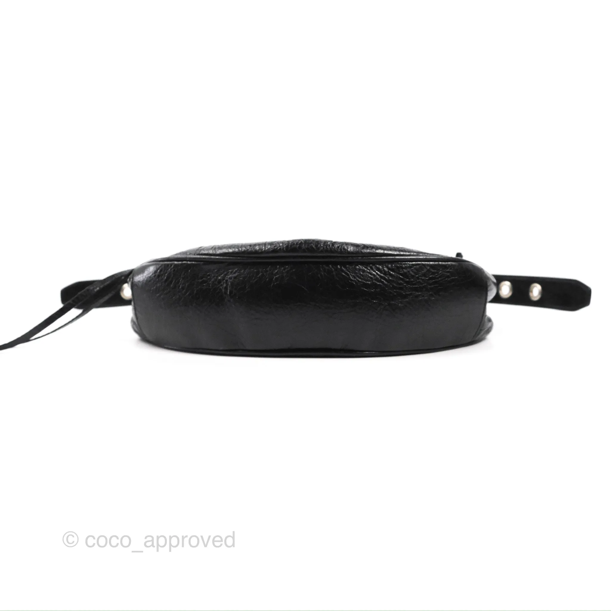 Balenciaga Le Cagole Shoulder Bag Black Calfskin Silver Hardware