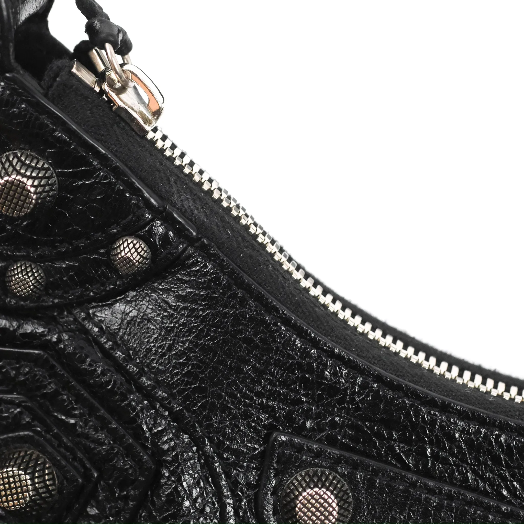 Balenciaga Le Cagole Shoulder Bag Black Calfskin Silver Hardware
