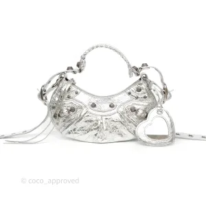 Balenciaga Le Cagole Shoulder Bag Metallic Silver