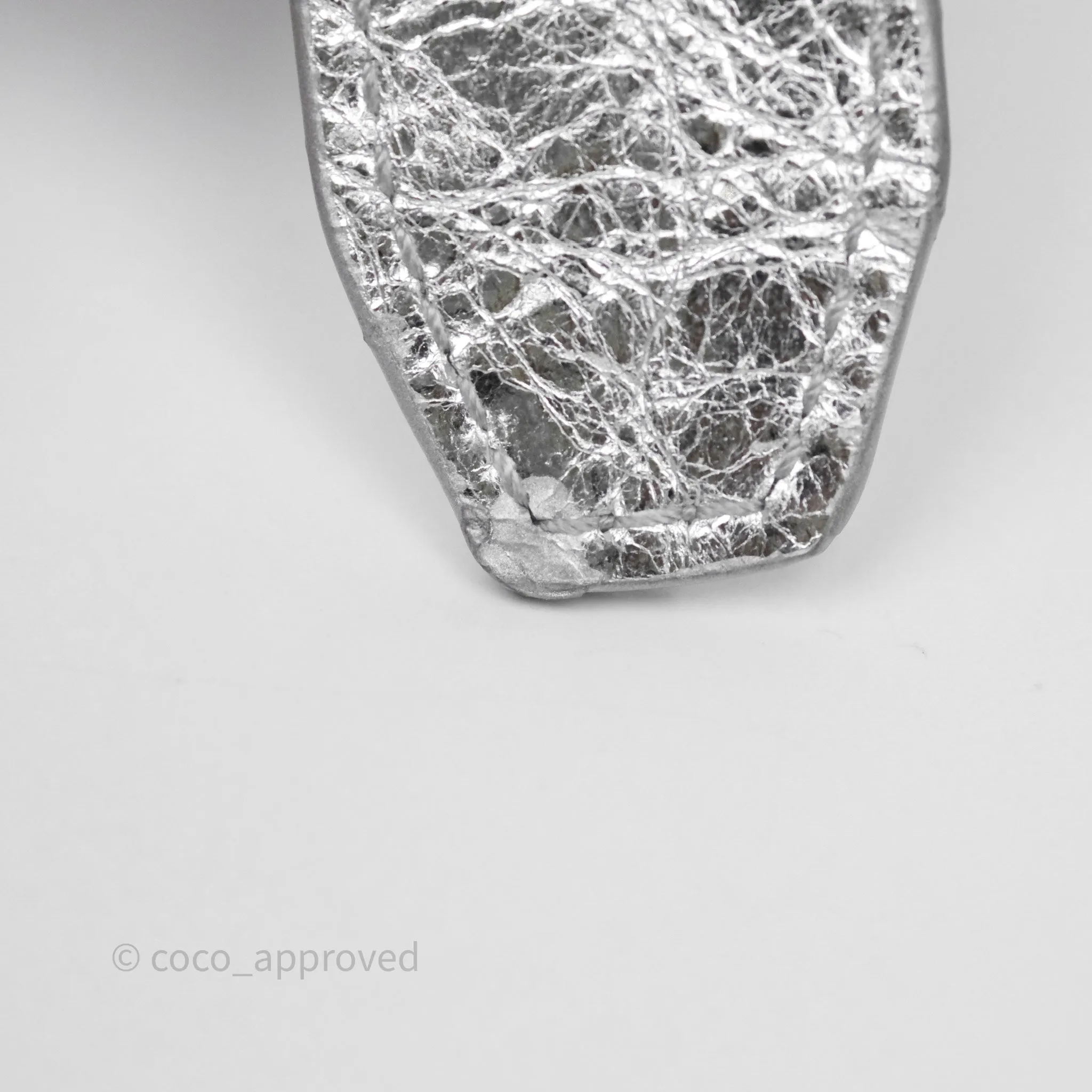 Balenciaga Le Cagole Shoulder Bag Metallic Silver