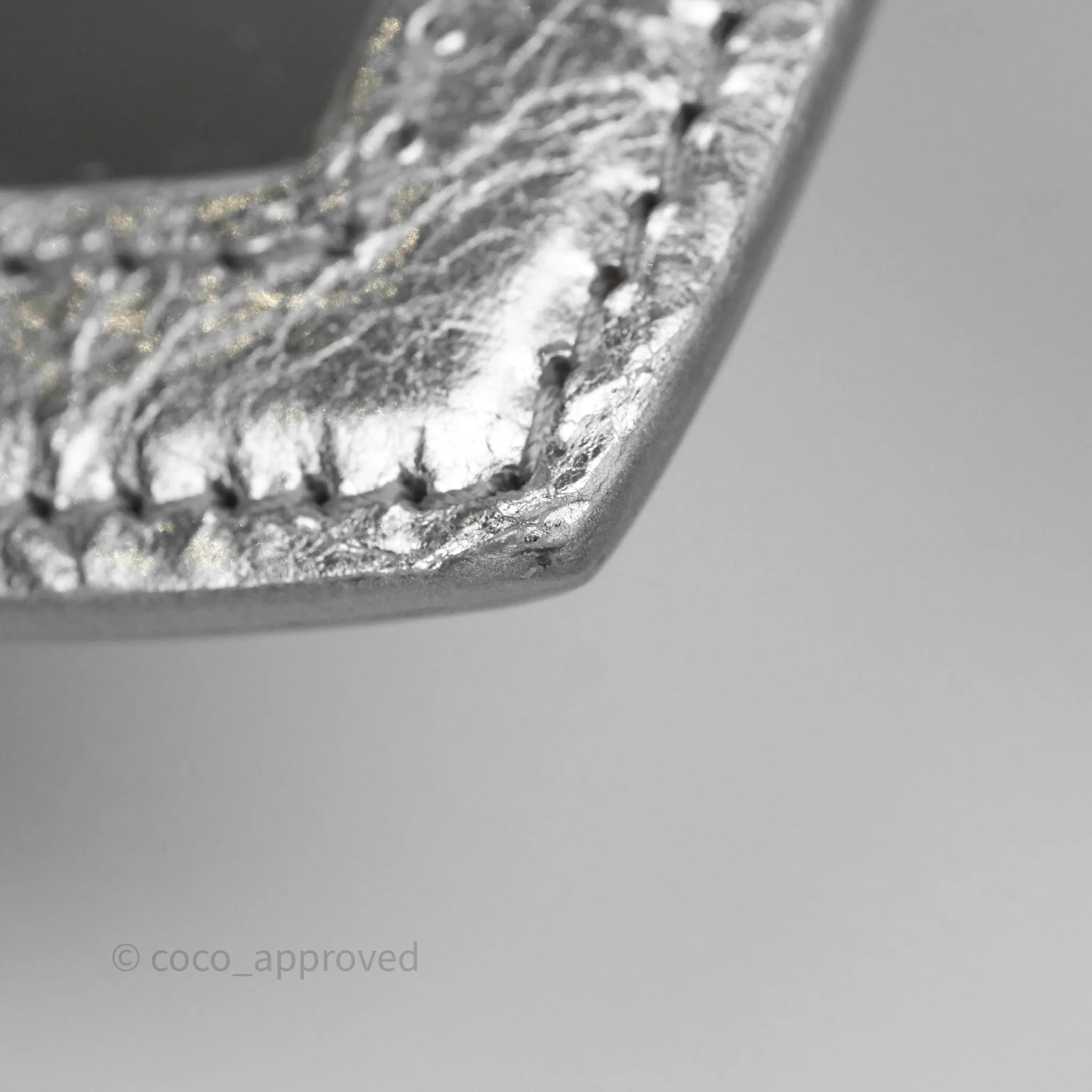 Balenciaga Le Cagole Shoulder Bag Metallic Silver