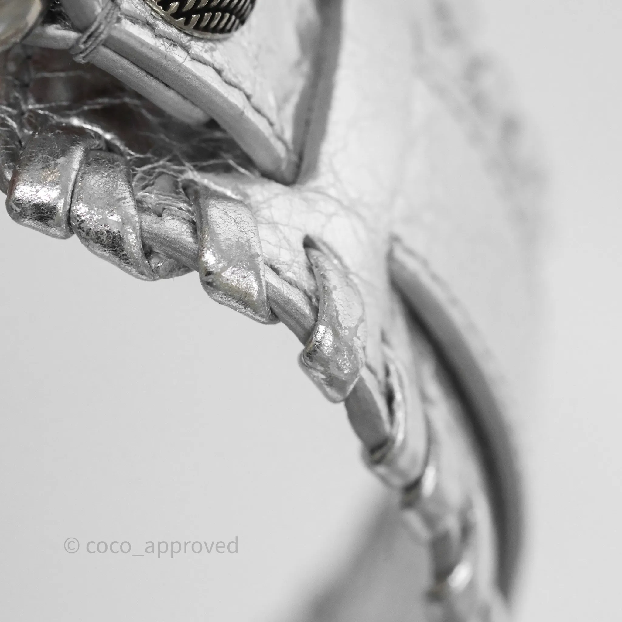 Balenciaga Le Cagole Shoulder Bag Metallic Silver