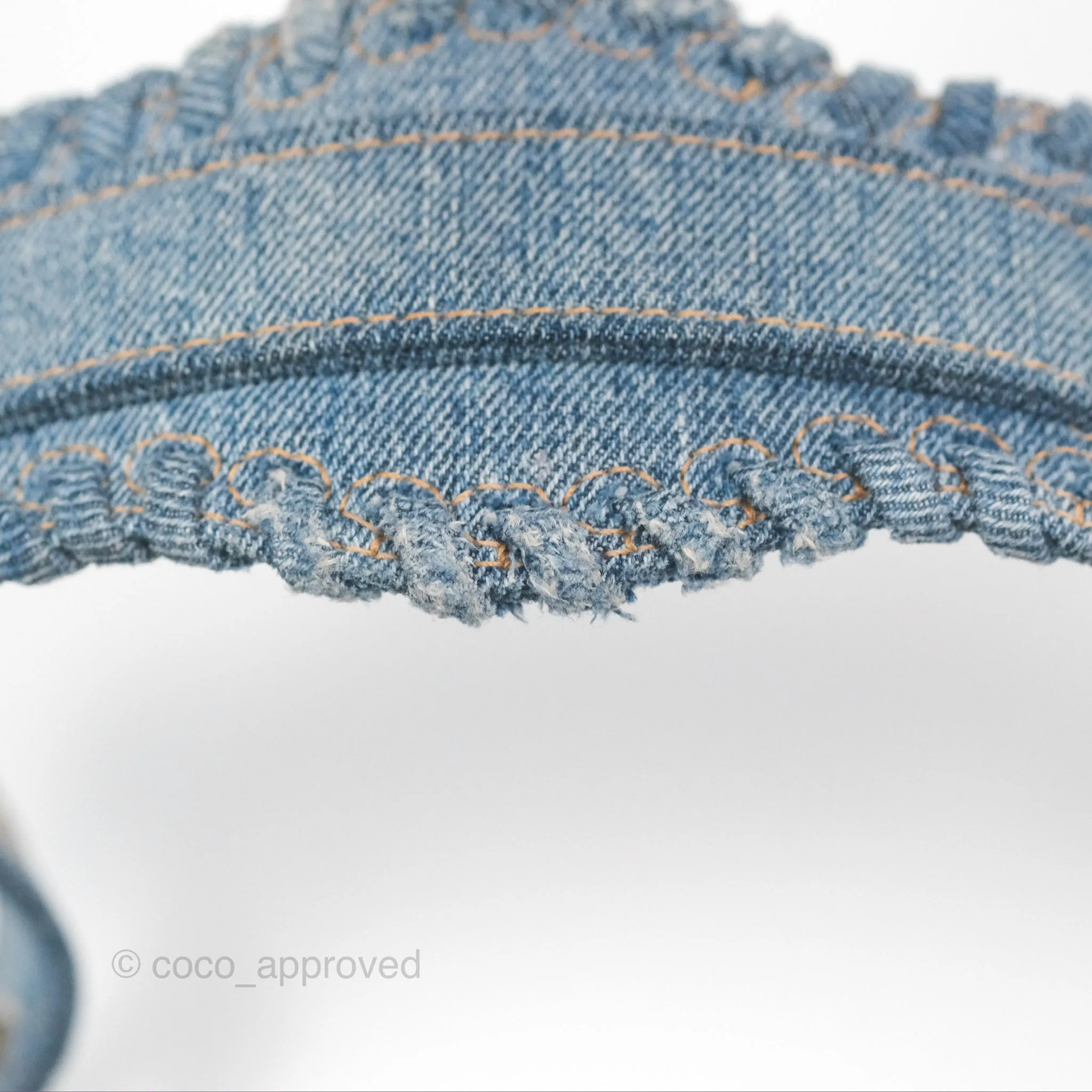 Balenciaga Le Cagole Small Embellished Denim Shoulder Bag