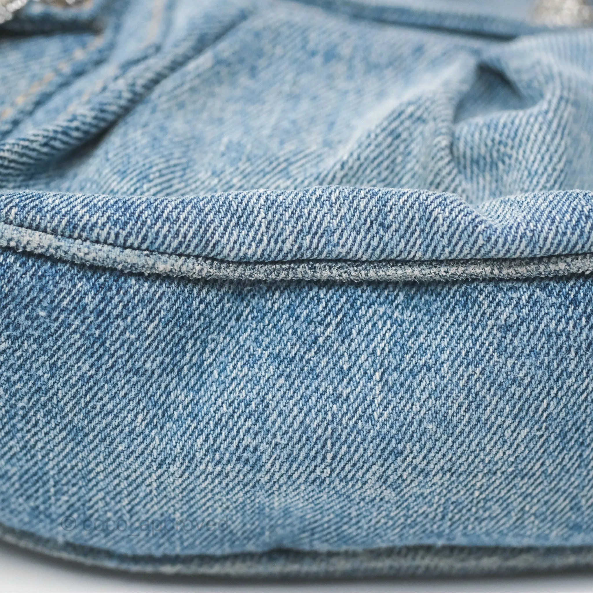 Balenciaga Le Cagole Small Embellished Denim Shoulder Bag