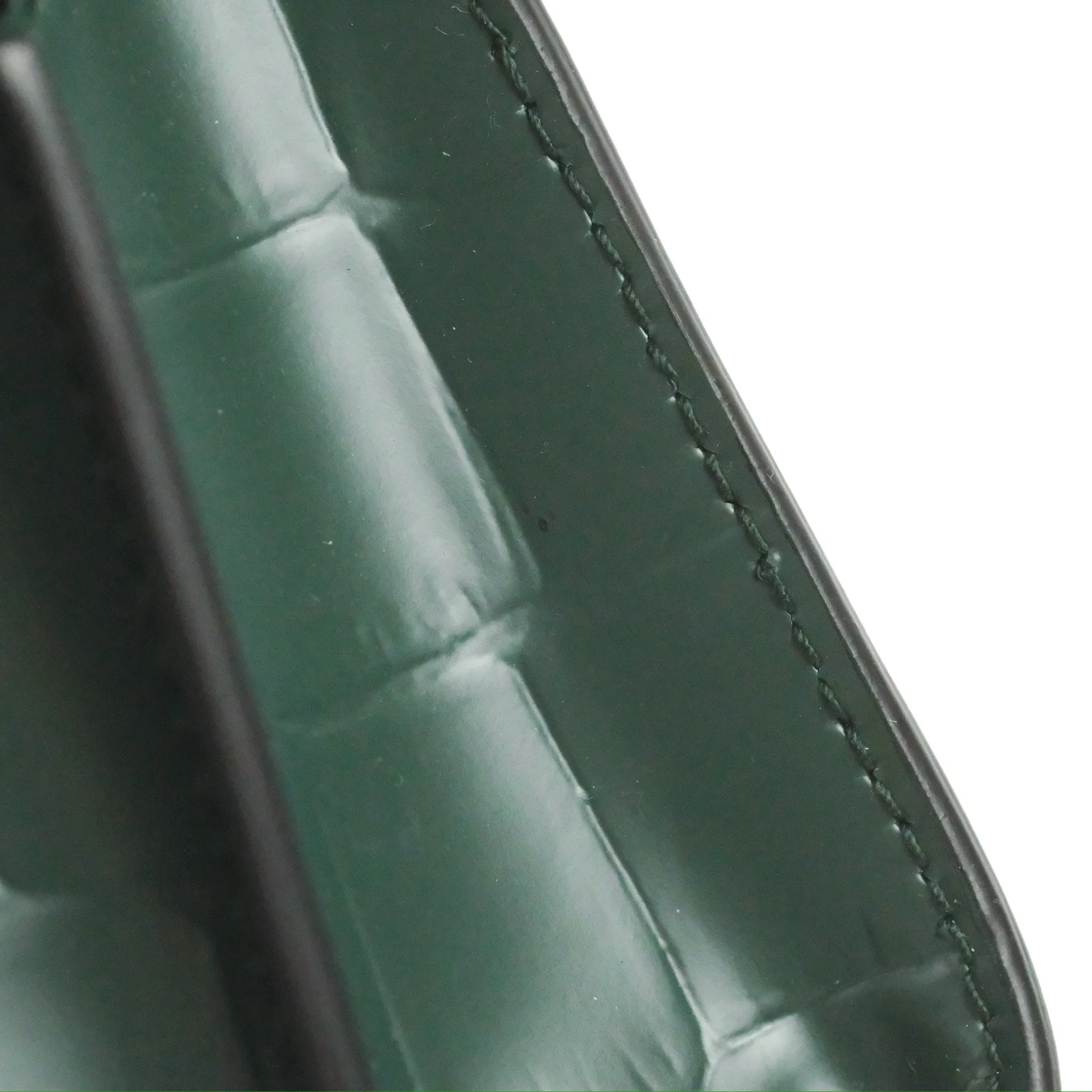 Balenciaga Mini Neo Classic City Bag Green Croc Embossed