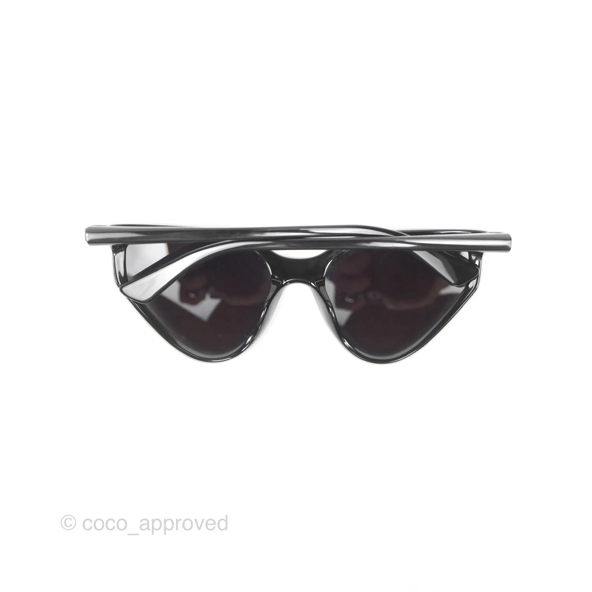 Balenciaga Rim Cat-eye Sunglasses Black