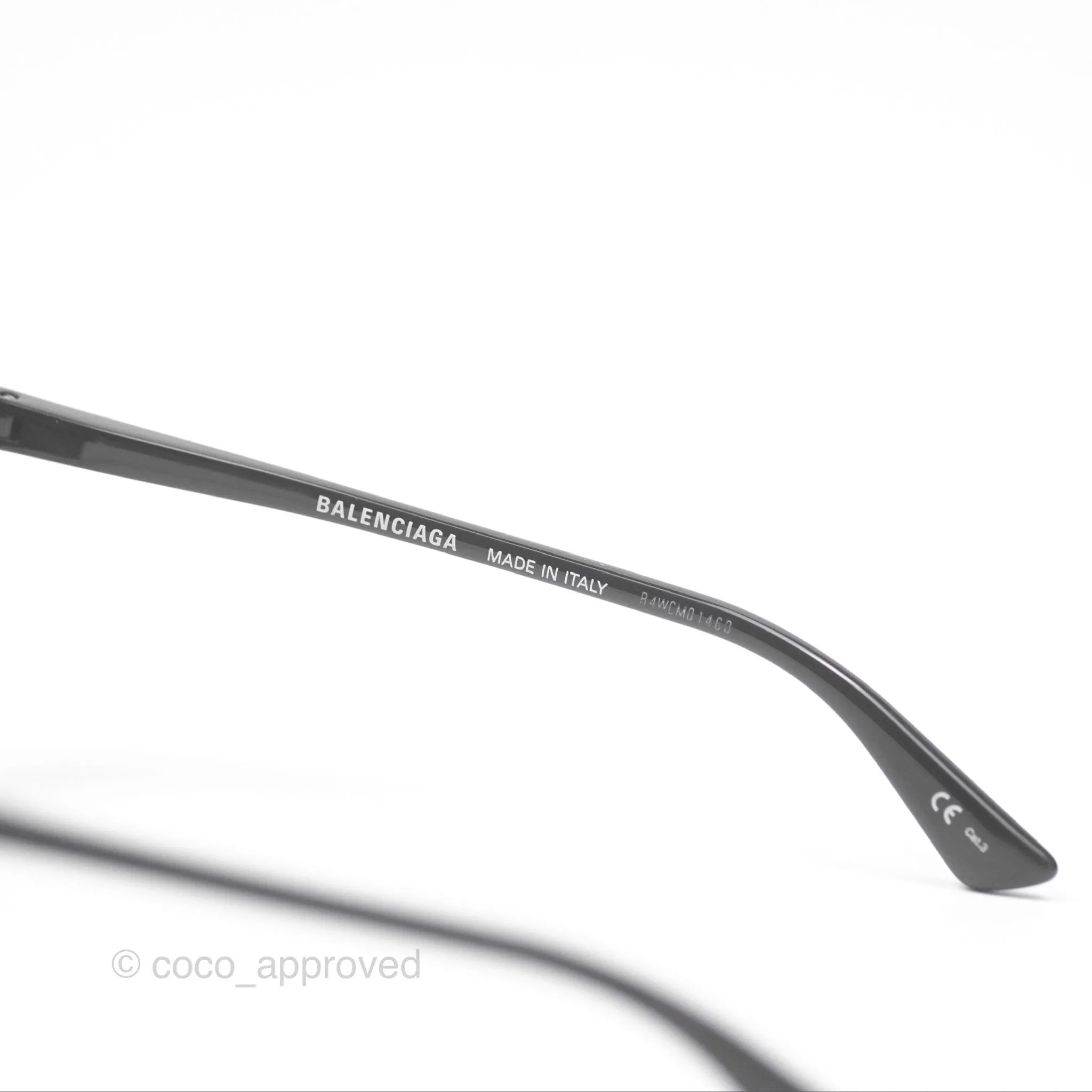 Balenciaga Rim Cat-eye Sunglasses Black