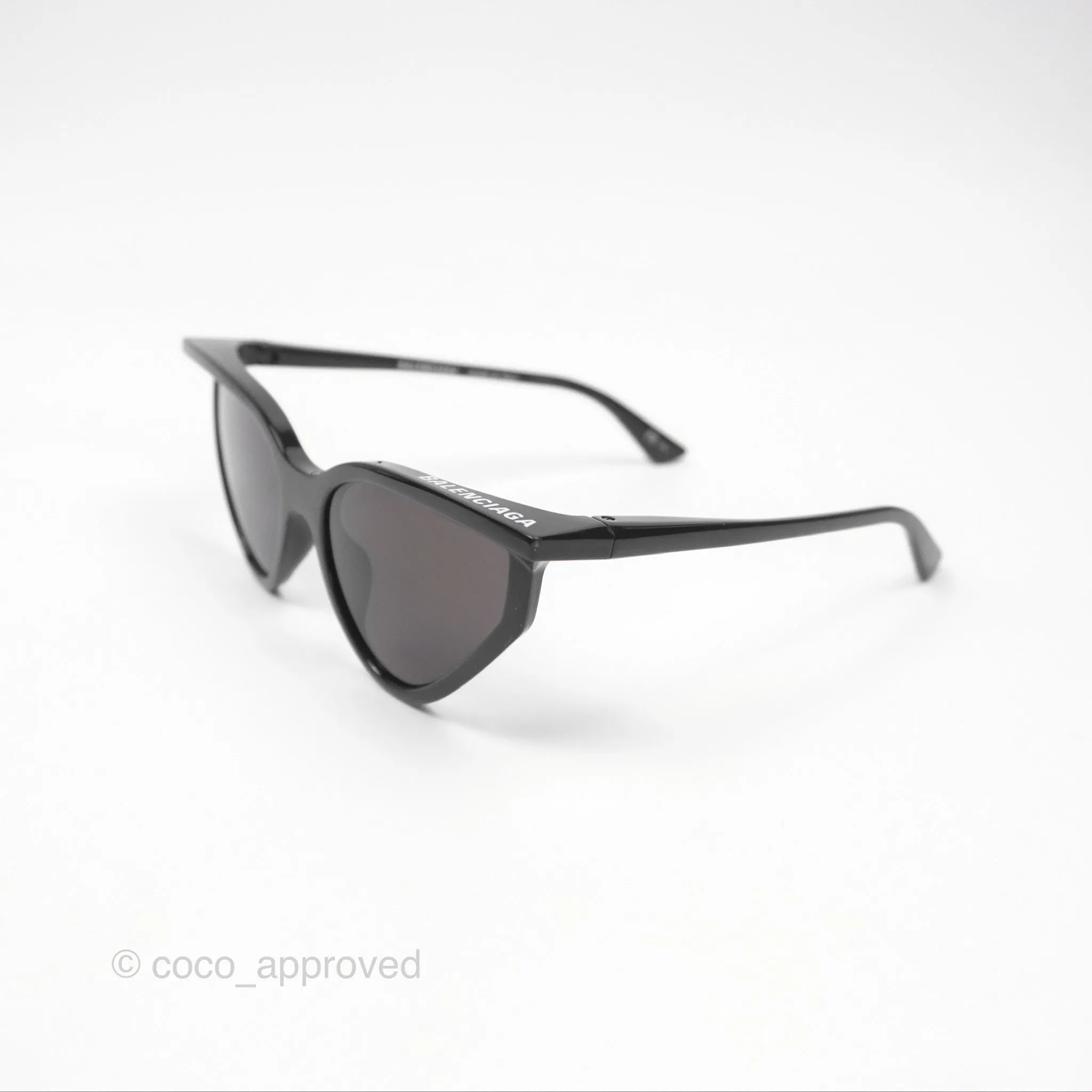 Balenciaga Rim Cat-eye Sunglasses Black