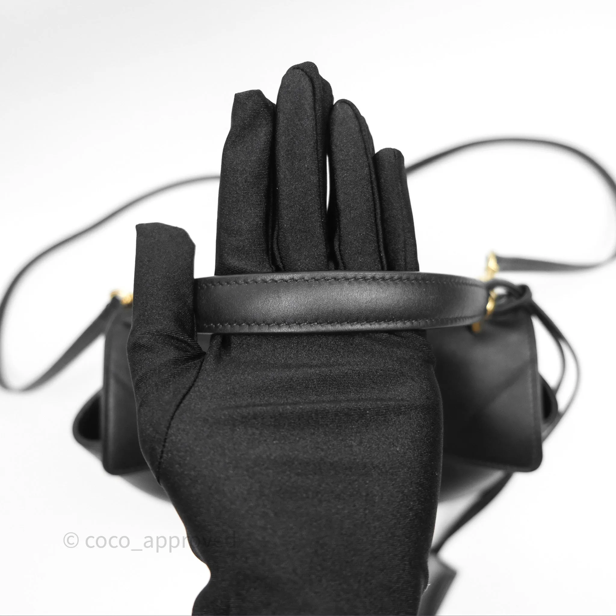 Balenciaga Rodeo Mini in Black Smooth Calfskin Gold Hardware