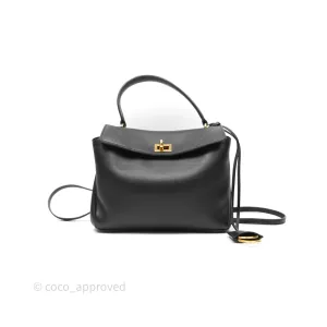 Balenciaga Rodeo Mini in Black Smooth Calfskin Gold Hardware
