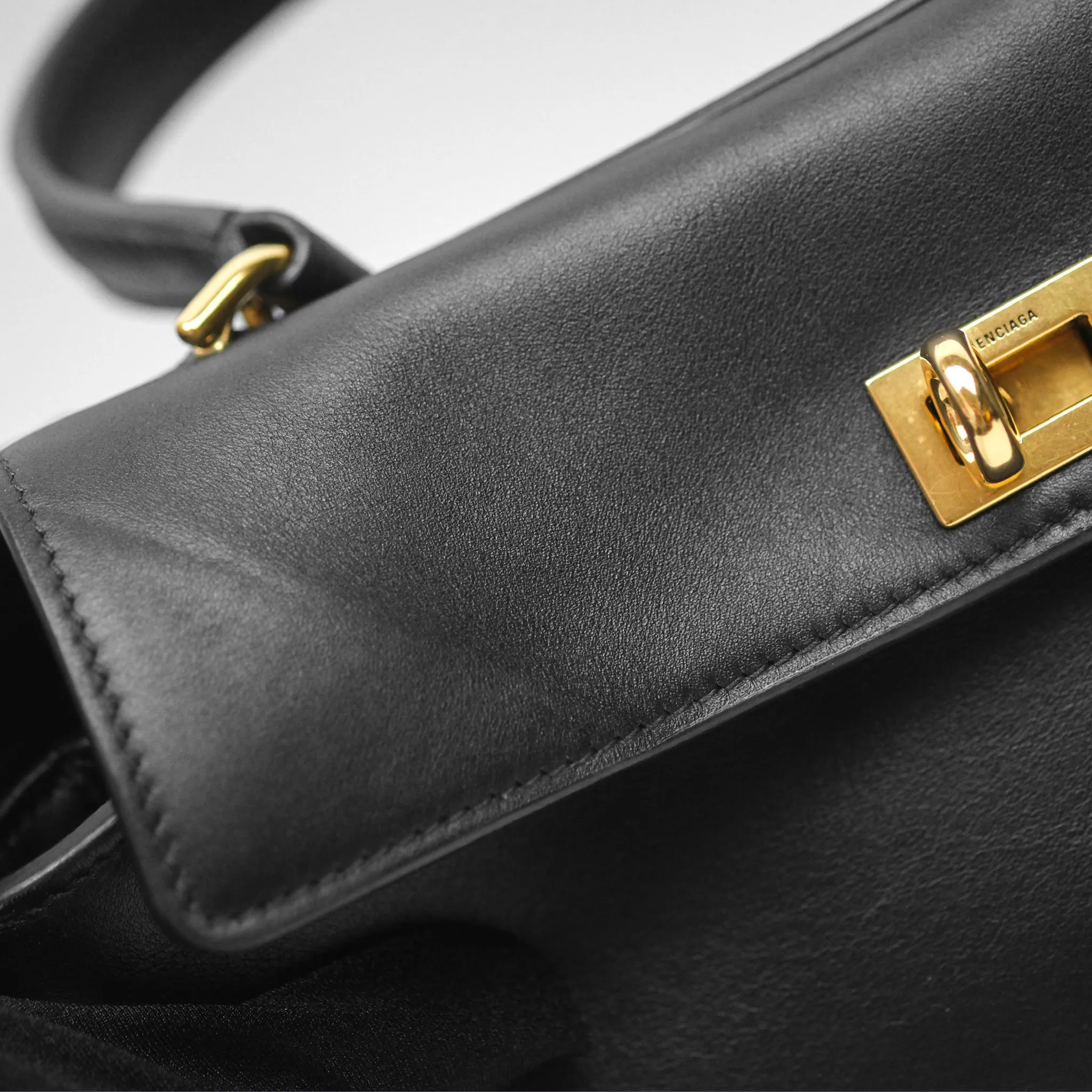 Balenciaga Rodeo Mini in Black Smooth Calfskin Gold Hardware