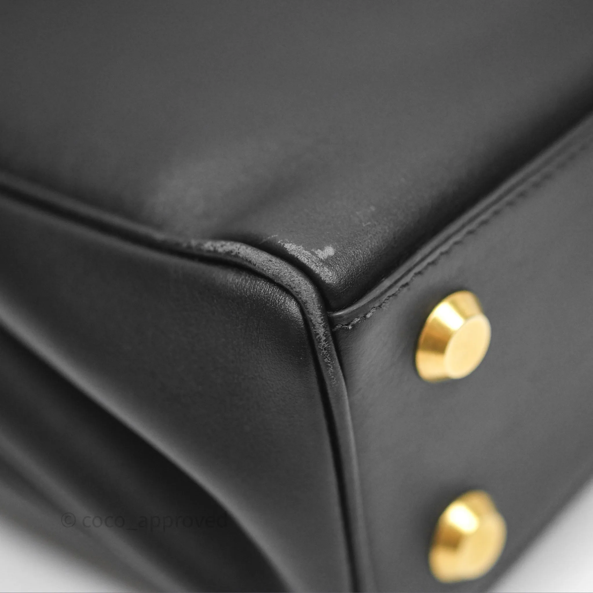 Balenciaga Rodeo Mini in Black Smooth Calfskin Gold Hardware
