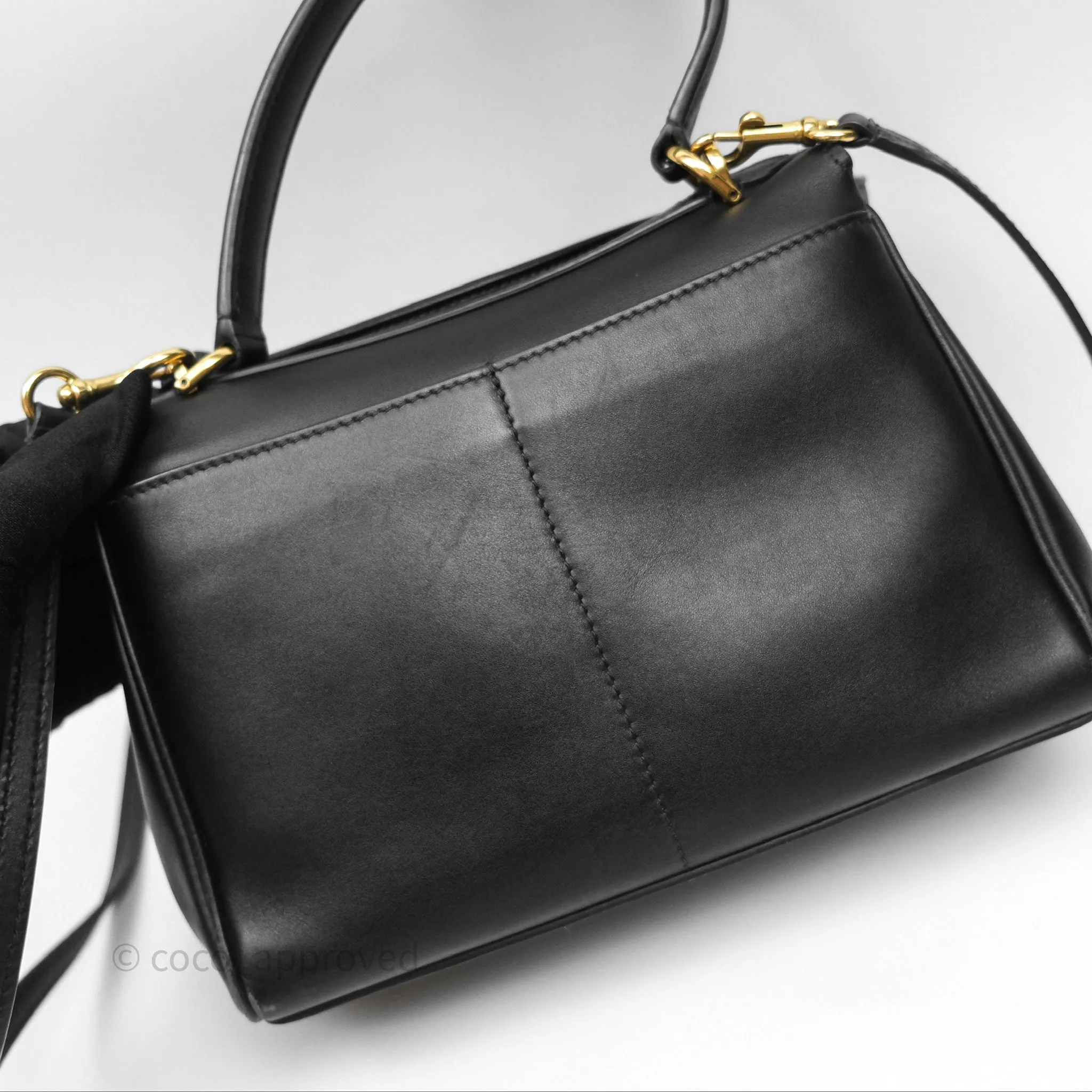 Balenciaga Rodeo Mini in Black Smooth Calfskin Gold Hardware